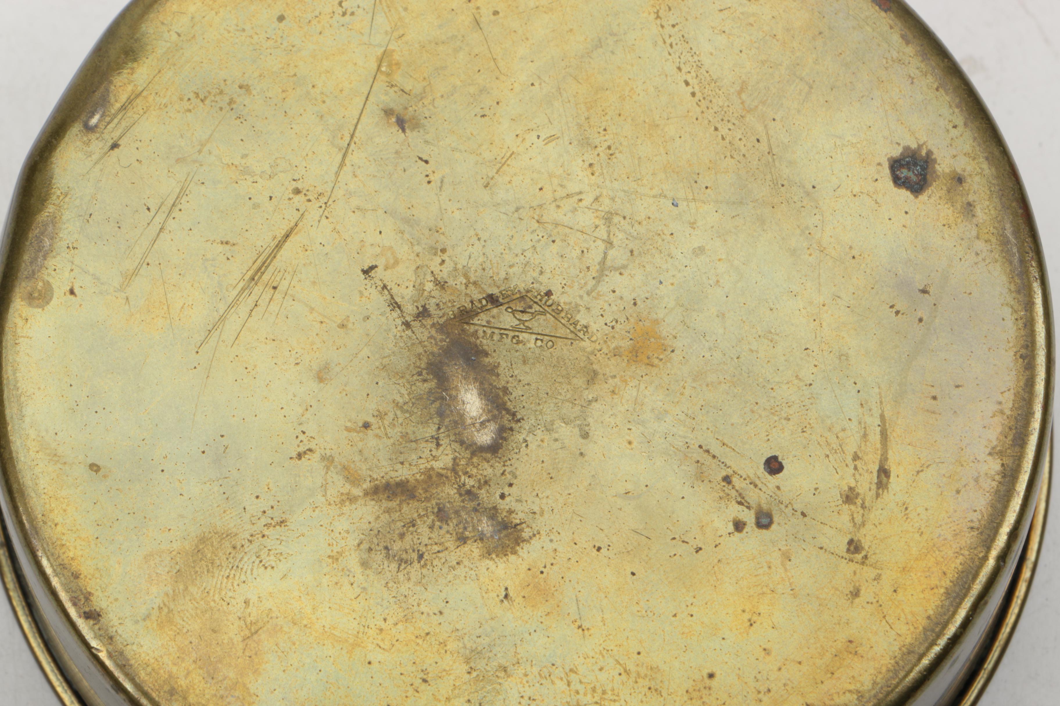 Vintage Bradley & Hubbard Brass Smoking Set