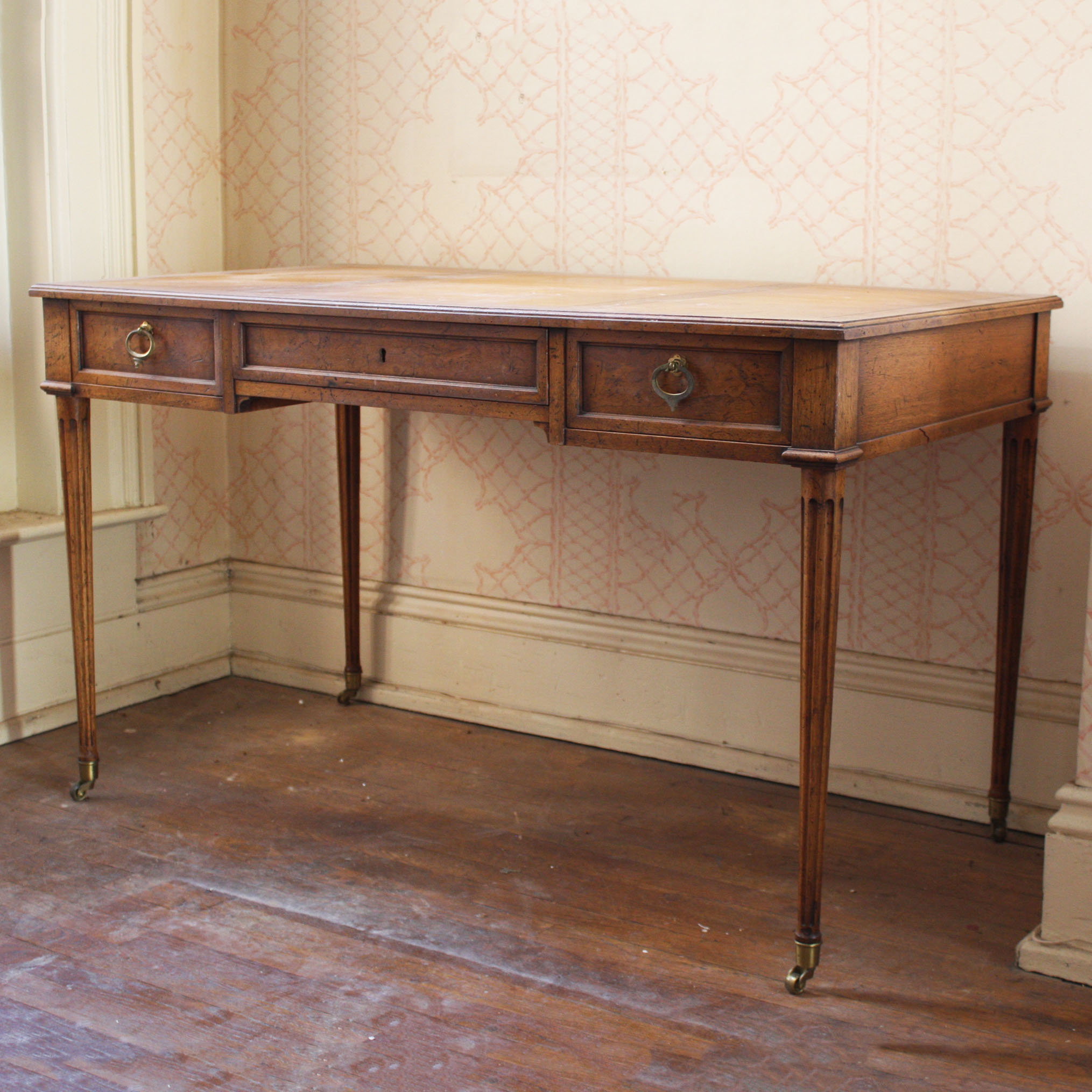Vintage "Milling Road" Wooden Desk by Baker Furniture