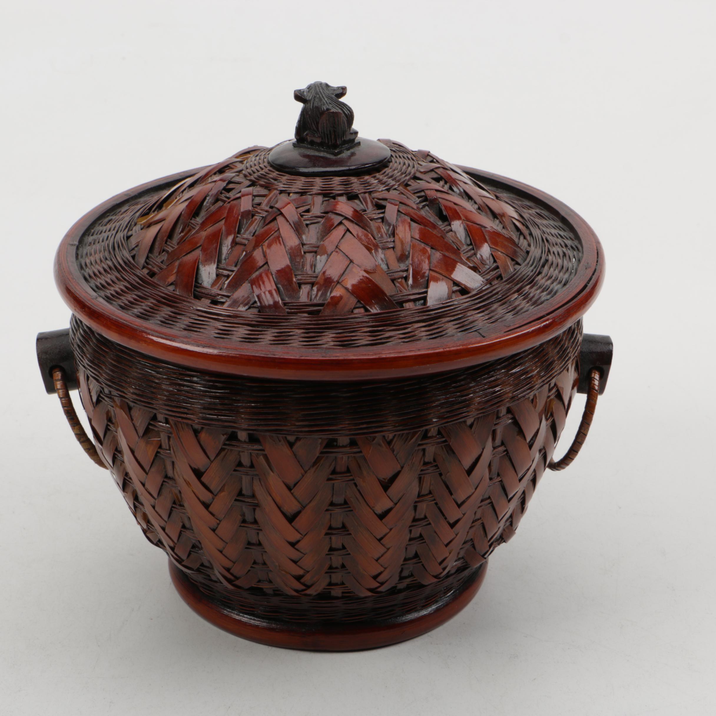 Chinese Basket and Neiman Marcus Coasters