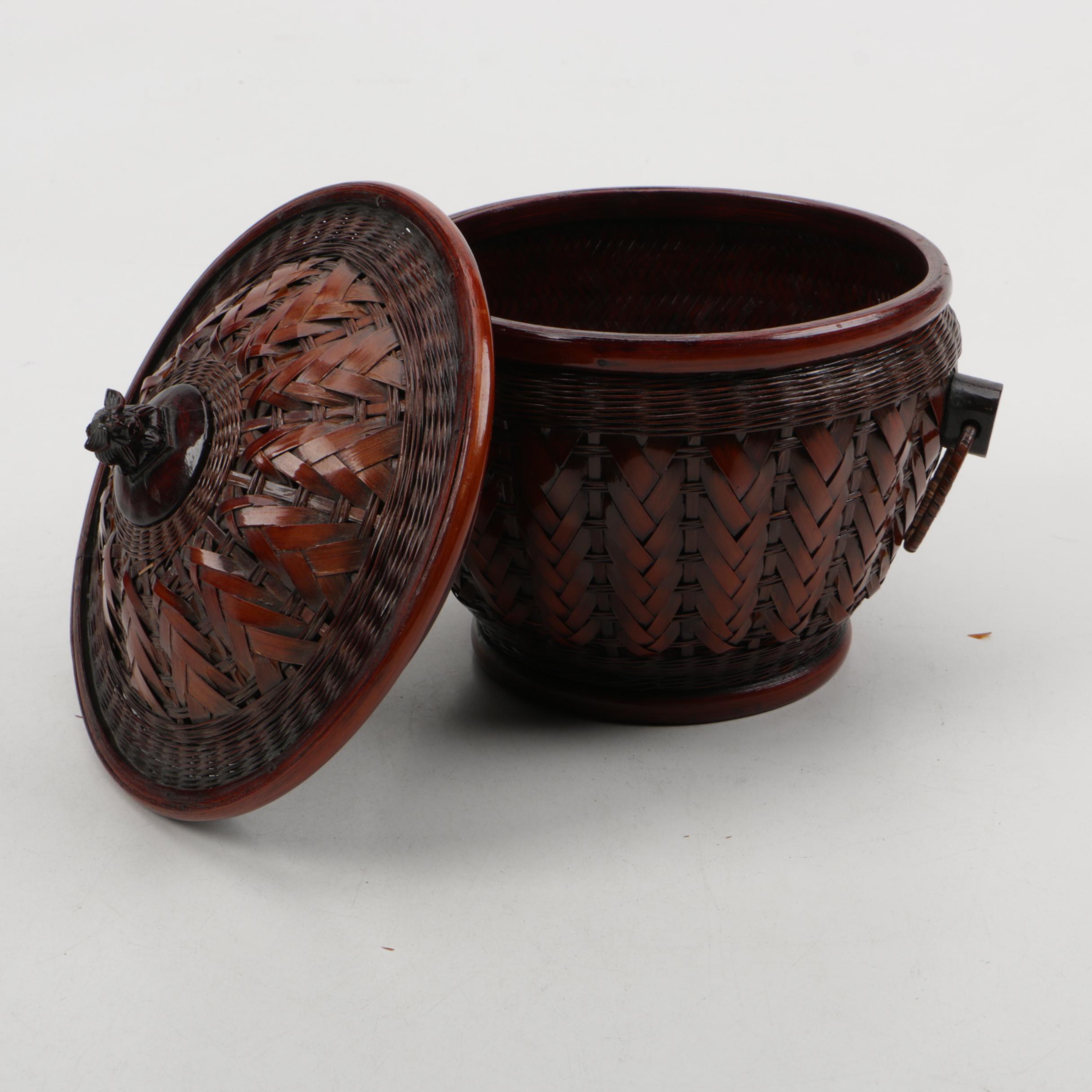 Chinese Basket and Neiman Marcus Coasters