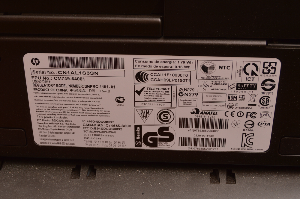 HP Officejet Pro 8600 Printer