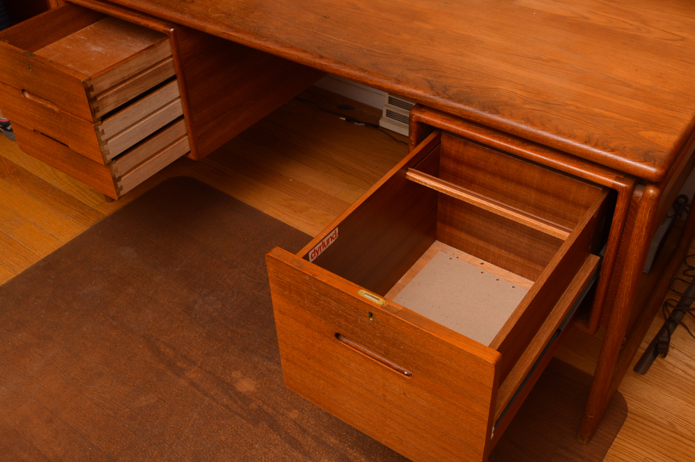 Vintage Danish Modern Desk by Dyrlund