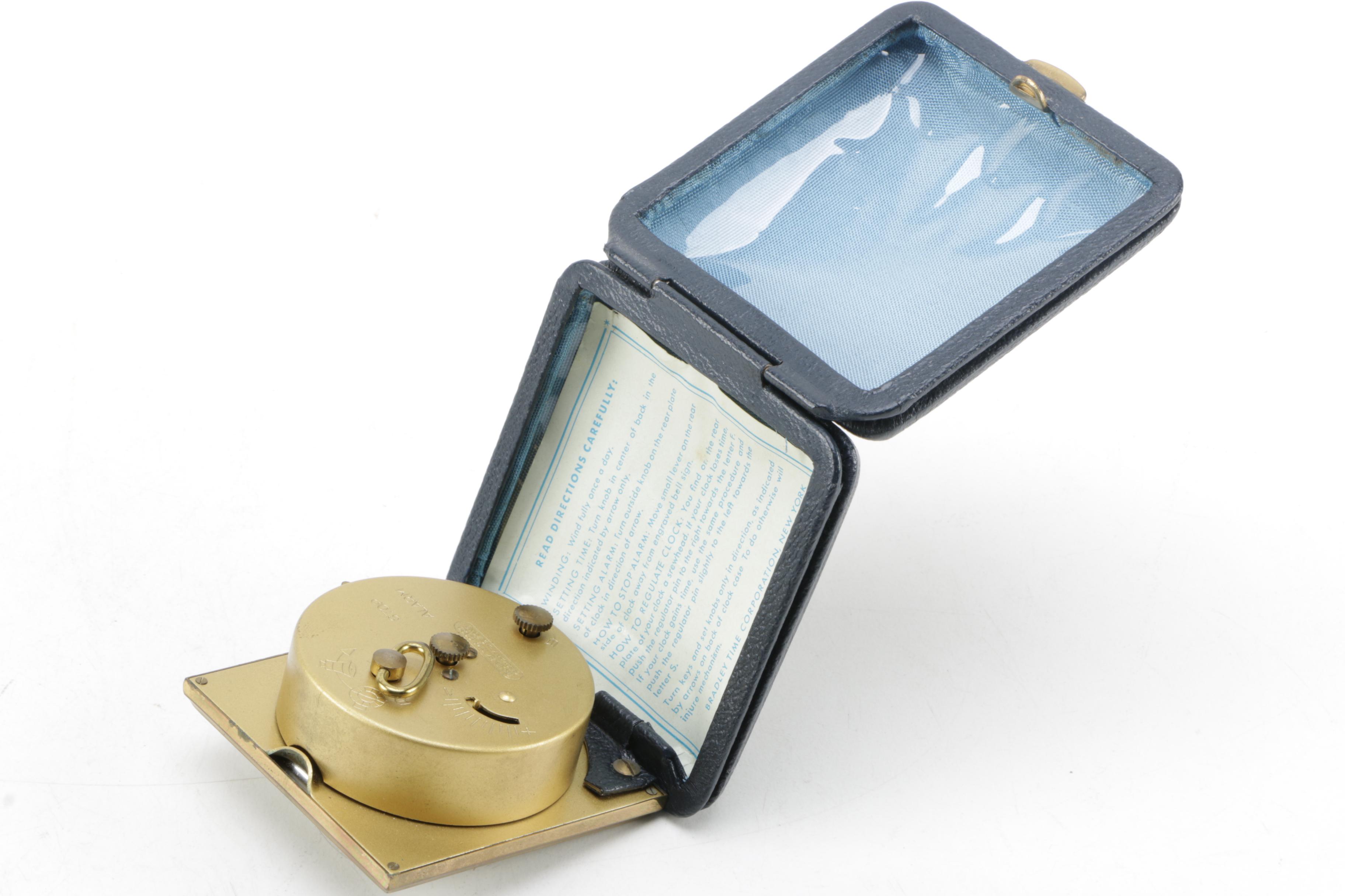 Vintage Bradley Travel Alarm Clock