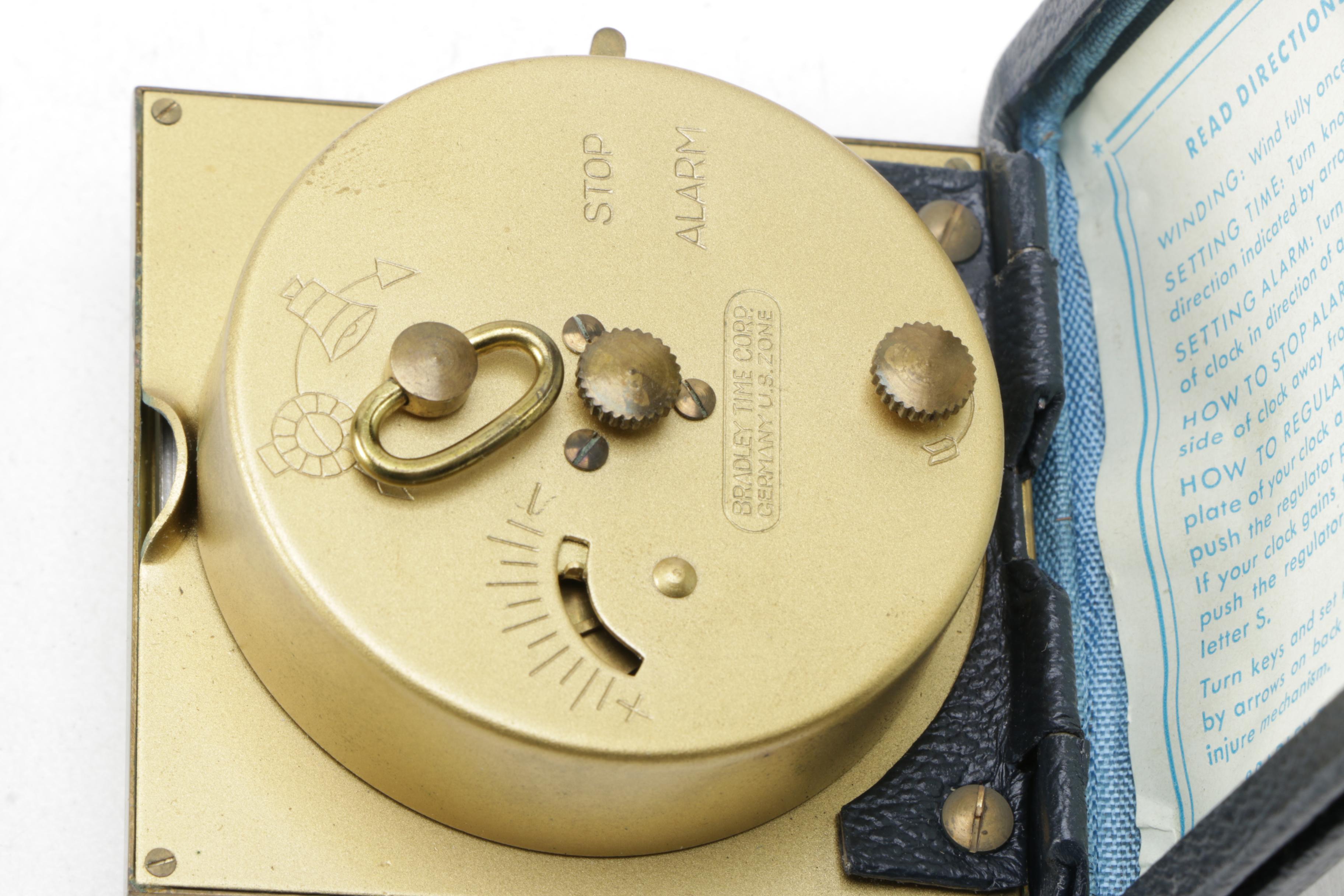 Vintage Bradley Travel Alarm Clock