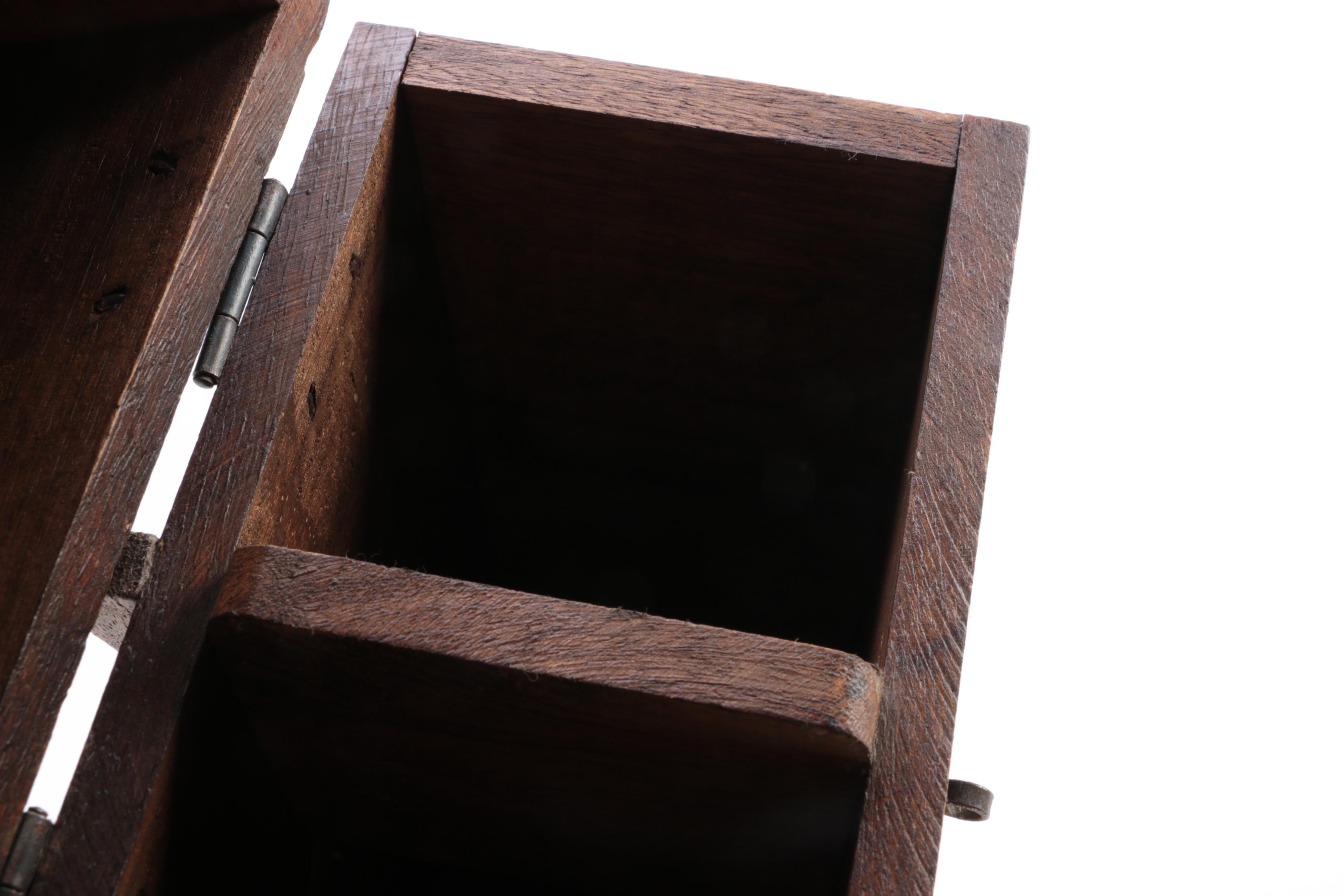 Wooden Upright Storage Trunk