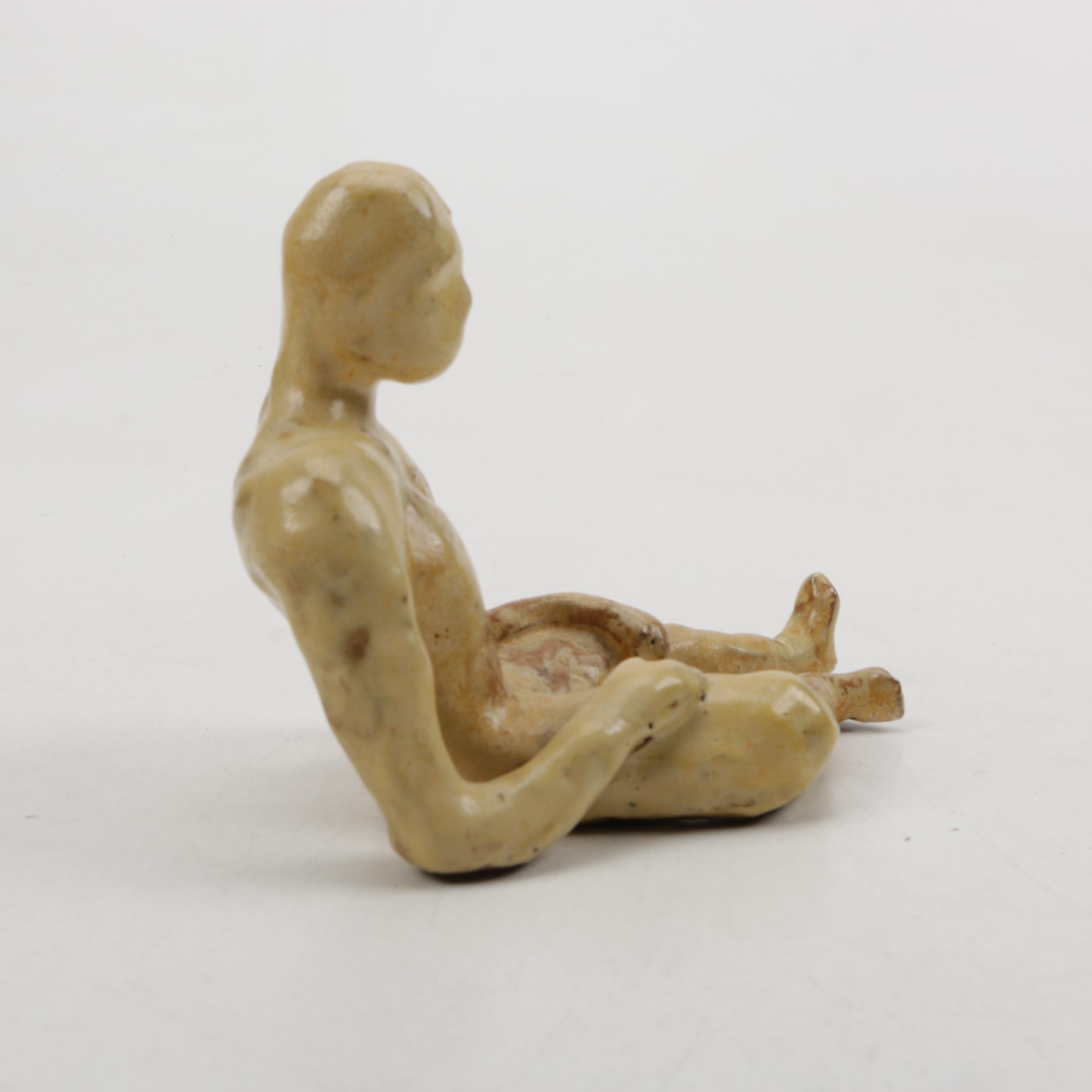 C. Wallen Signed Ceramic Figure