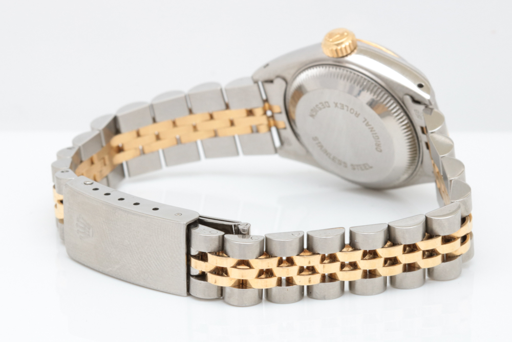 14K Gold and Stainless Rolex Oyster Perpetual Date Watch