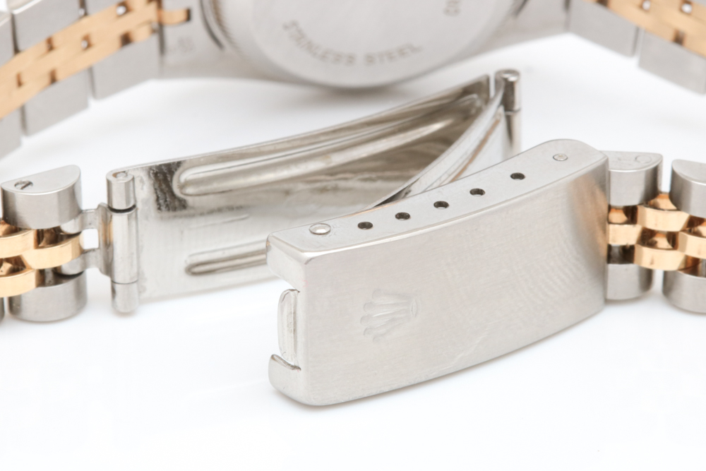 14K Gold and Stainless Rolex Oyster Perpetual Date Watch