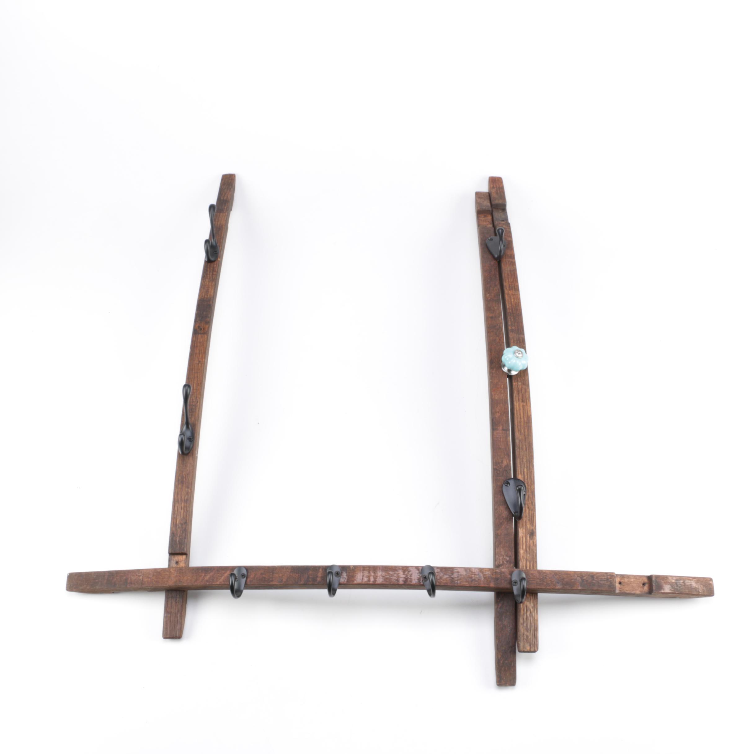 Repurposed Wood Coat Racks