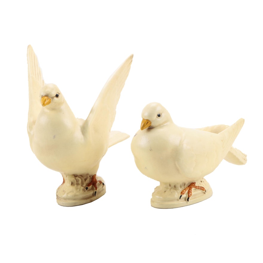 Pair of Haeger Ceramic Doves