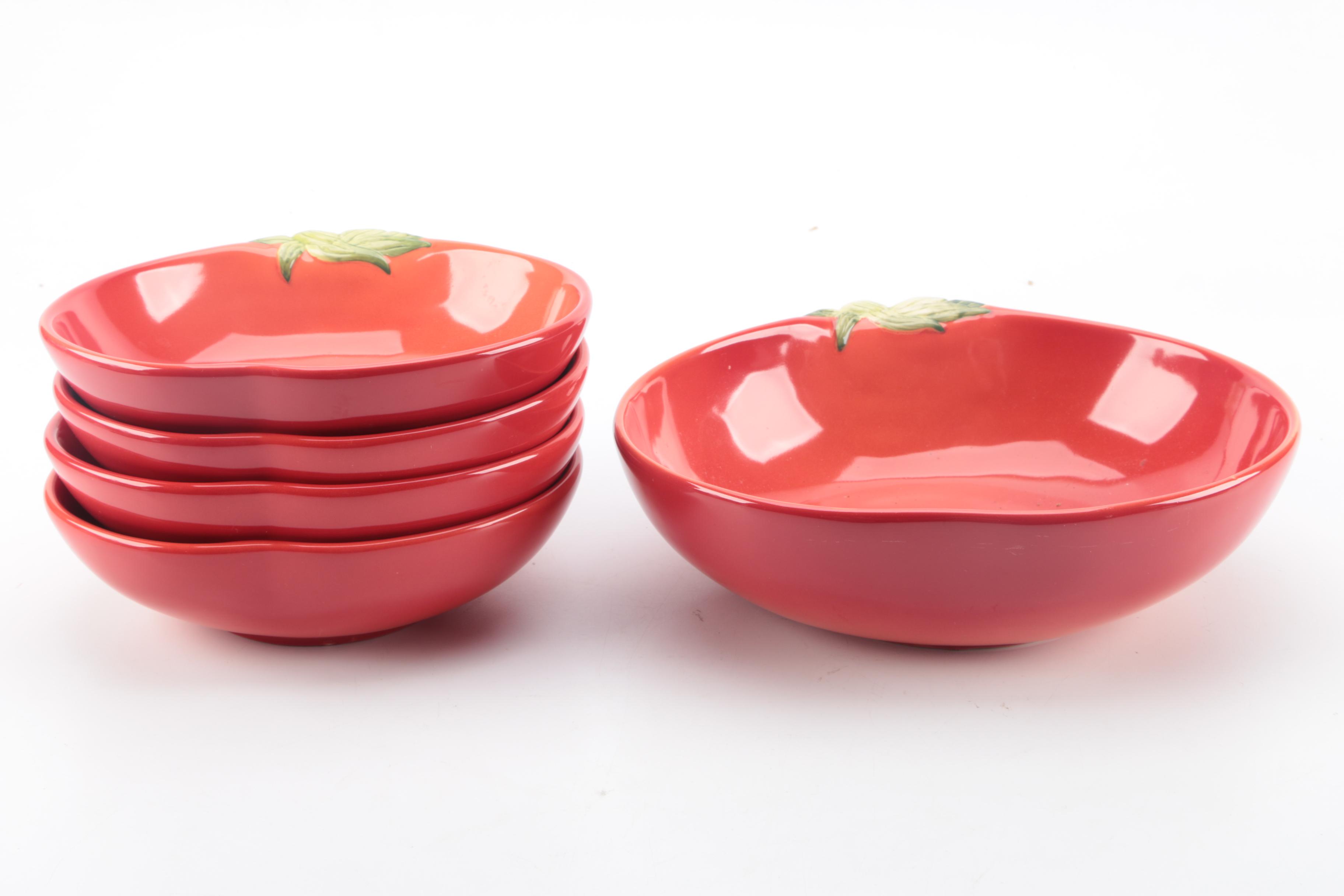 Pottery Barn "Garden Pasta" Bowl Set