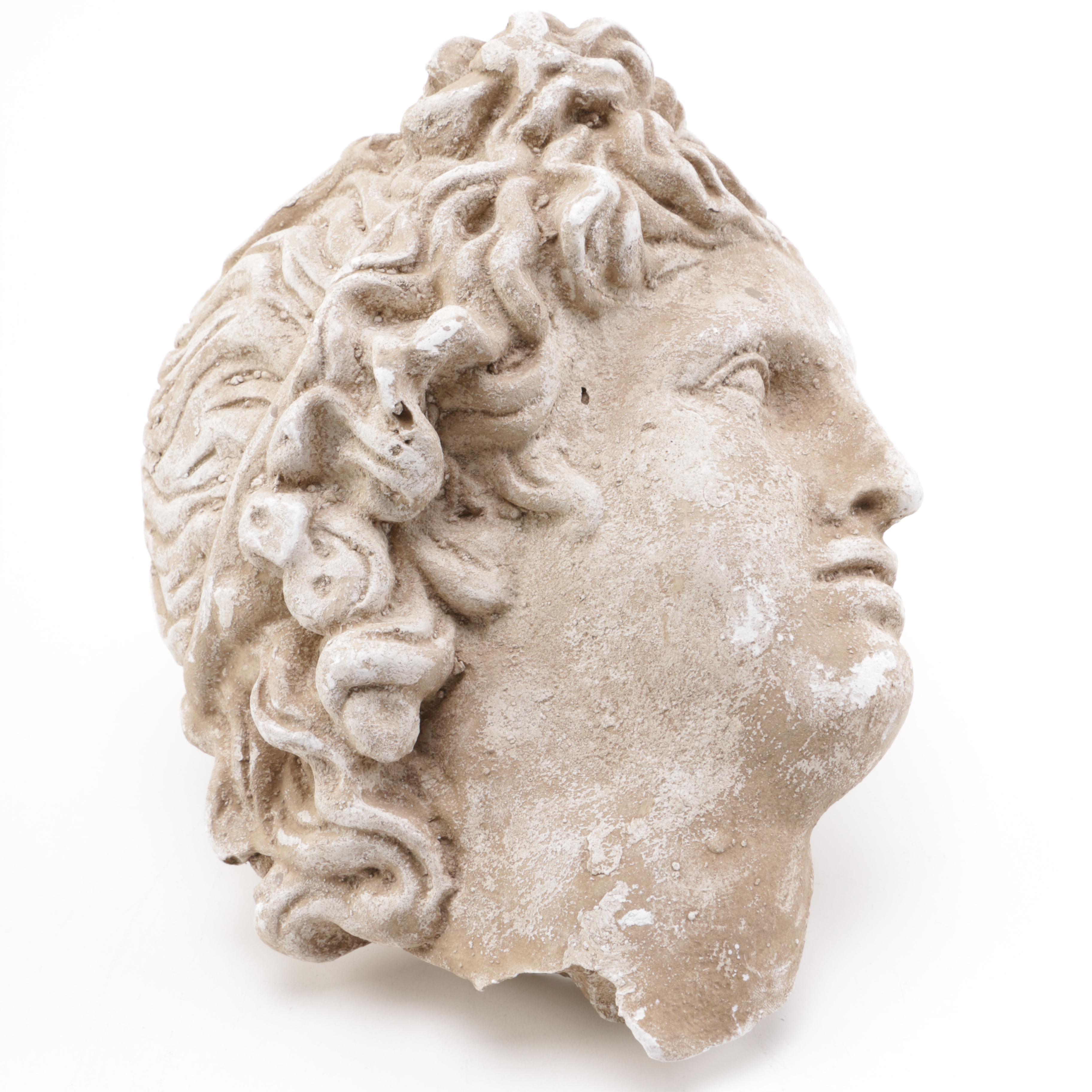 Sculpted Head of a Greek God