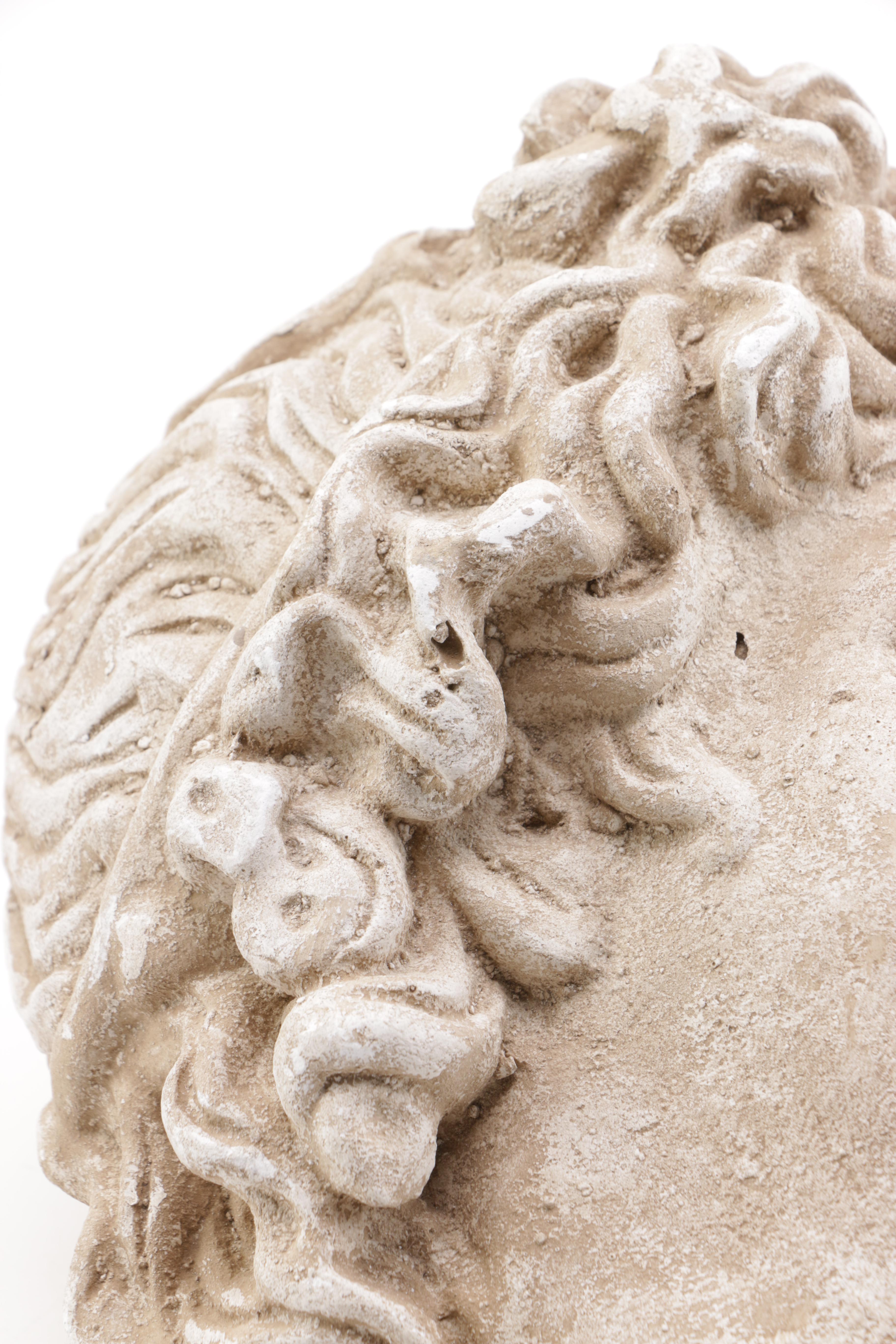 Sculpted Head of a Greek God