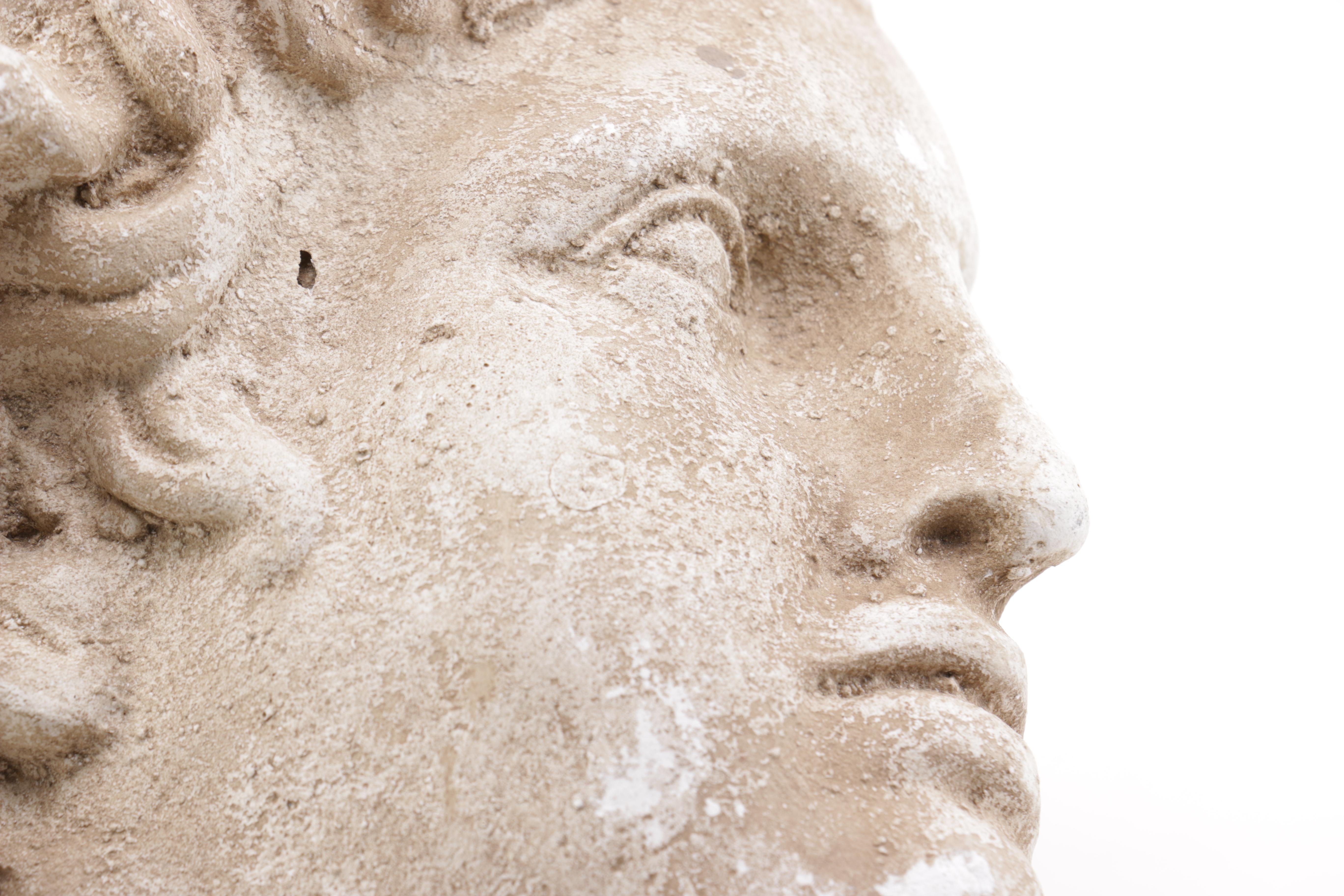 Sculpted Head of a Greek God