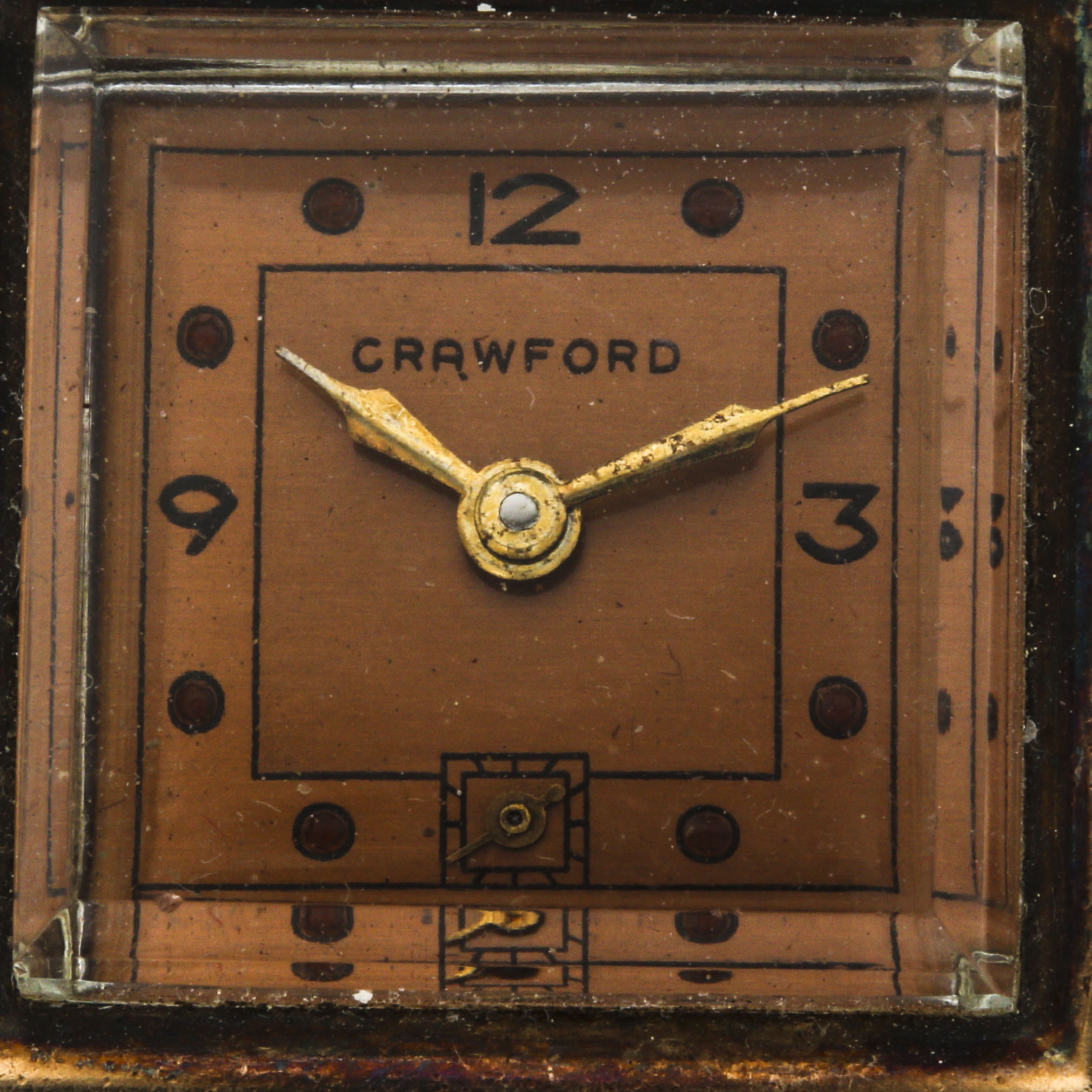 Crawford 12K Gold Plate Watch PIn