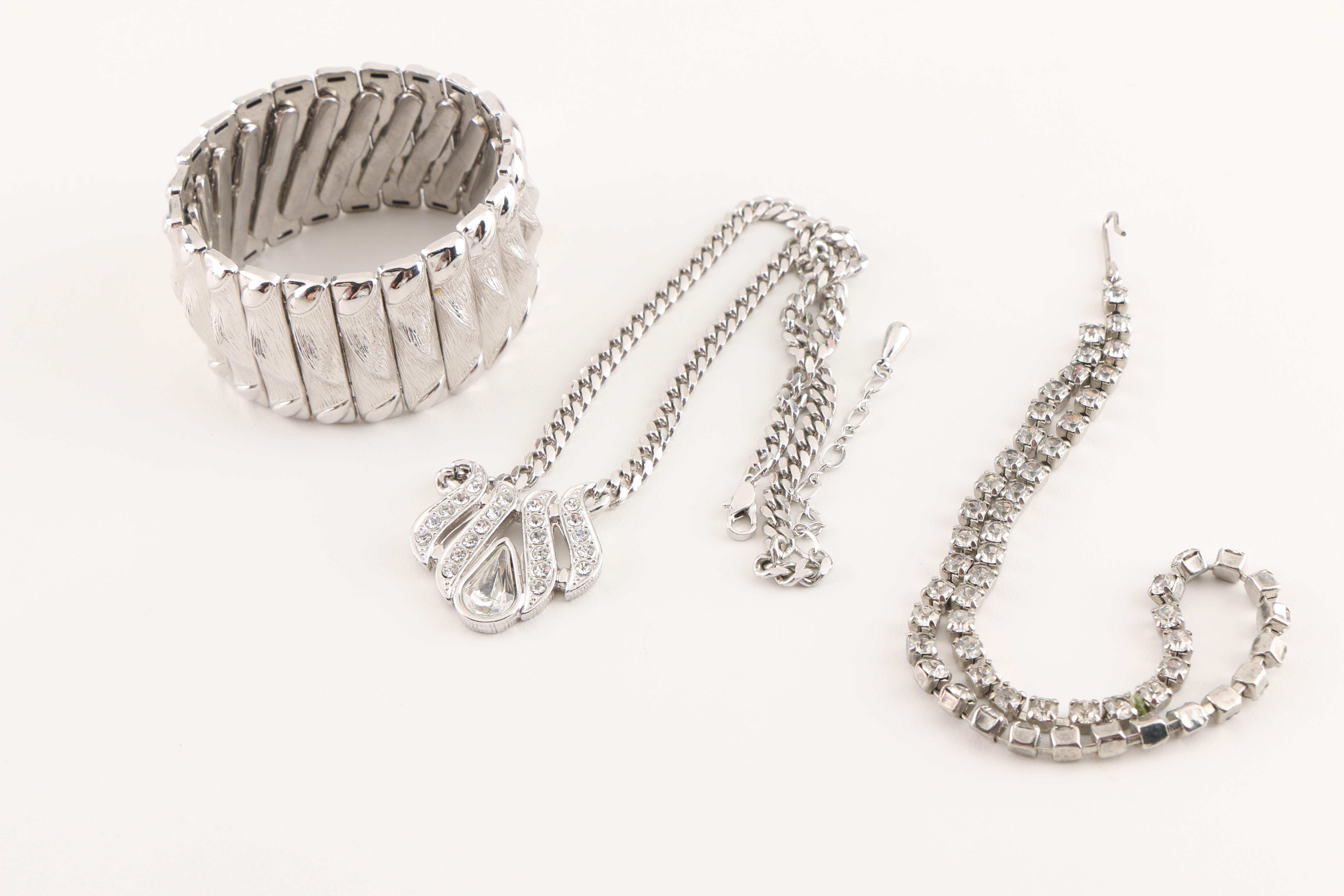 Collection of Vintage Costume Jewelry Including Trifari