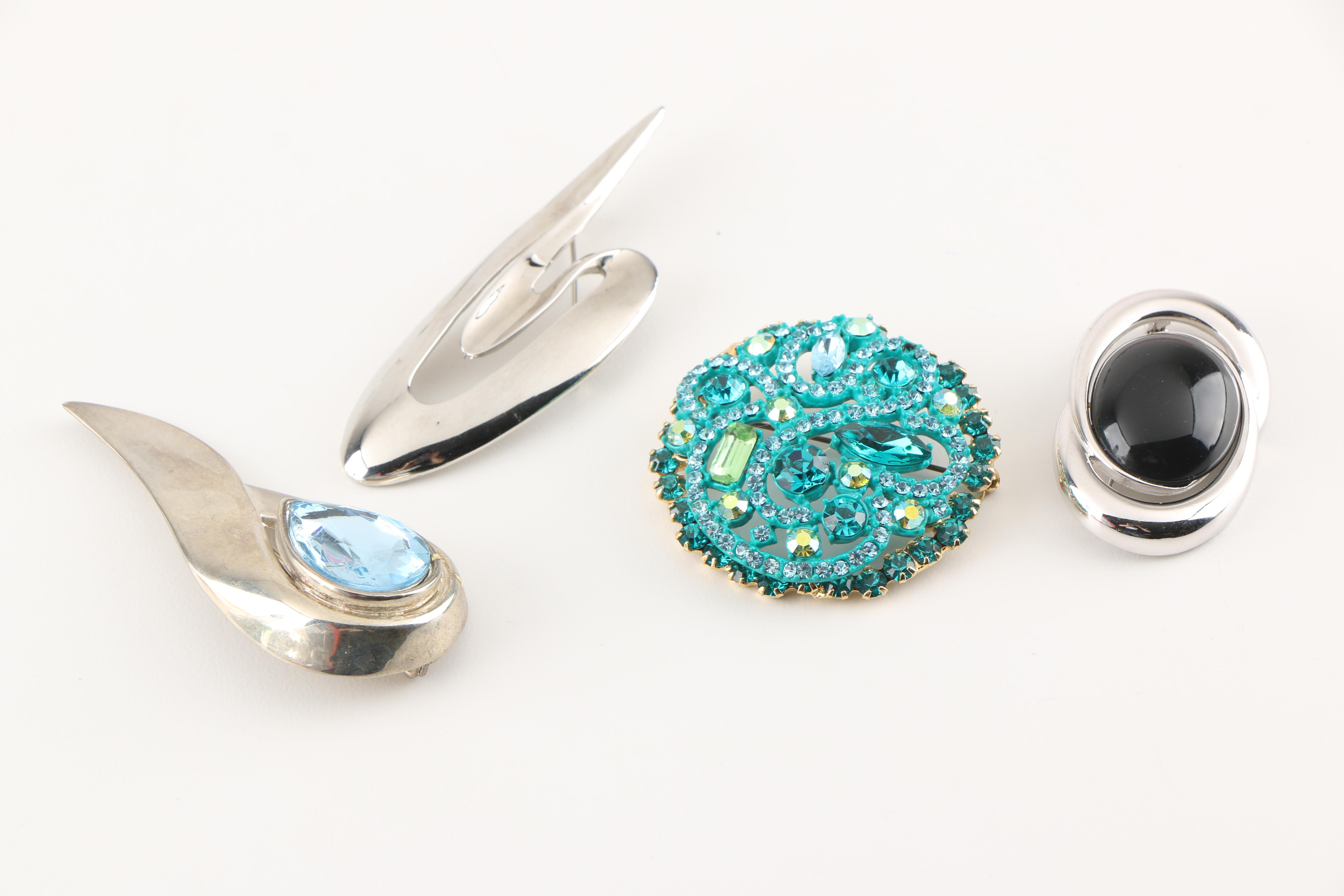 Collection of Vintage Costume Jewelry Including Trifari