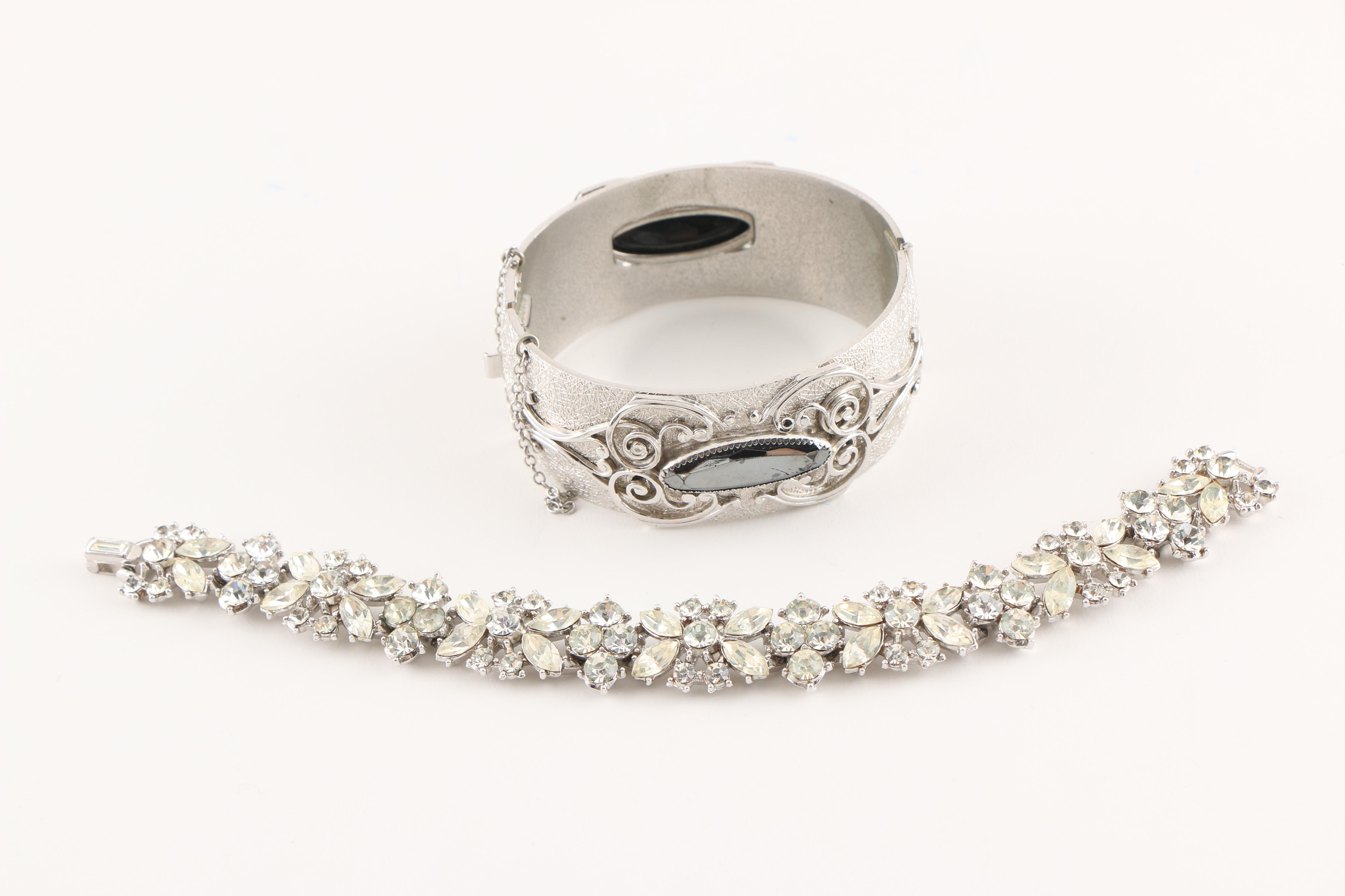 Collection of Vintage Costume Jewelry Including Trifari