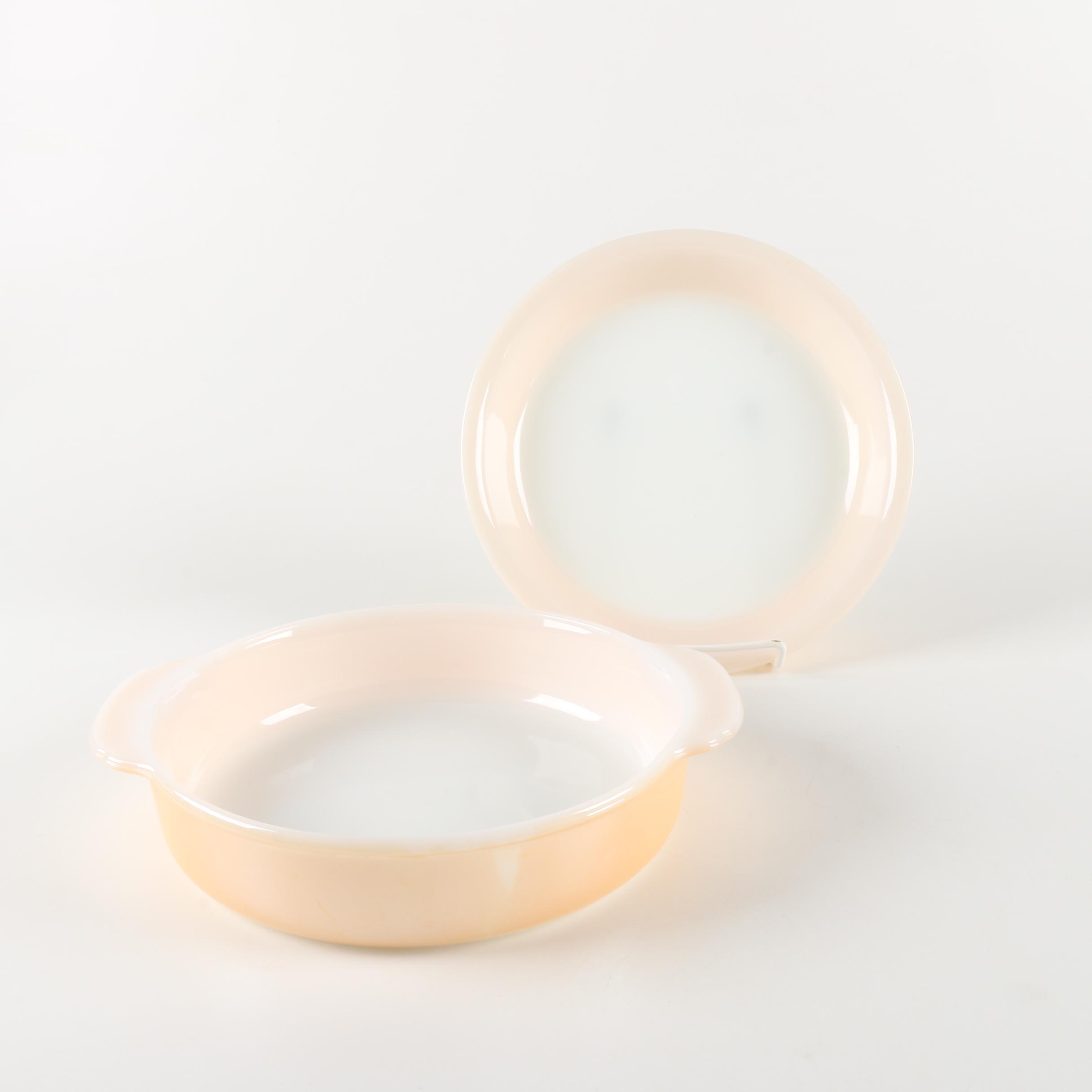 Fire-King "Peach Lustre" Bakeware