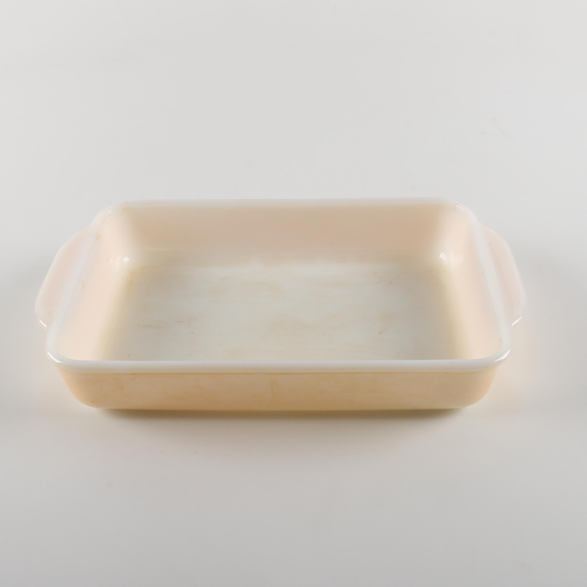 Fire-King "Peach Lustre" Bakeware