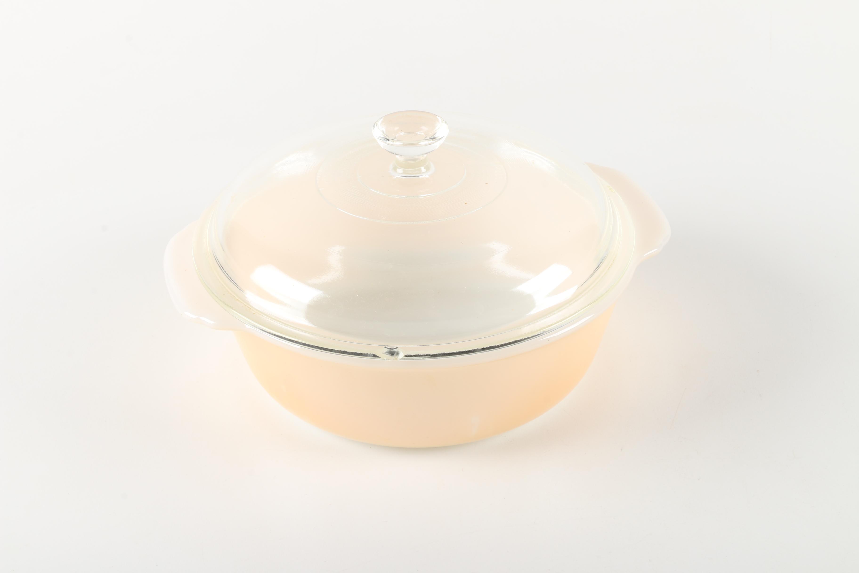 Fire-King "Peach Lustre" Bakeware