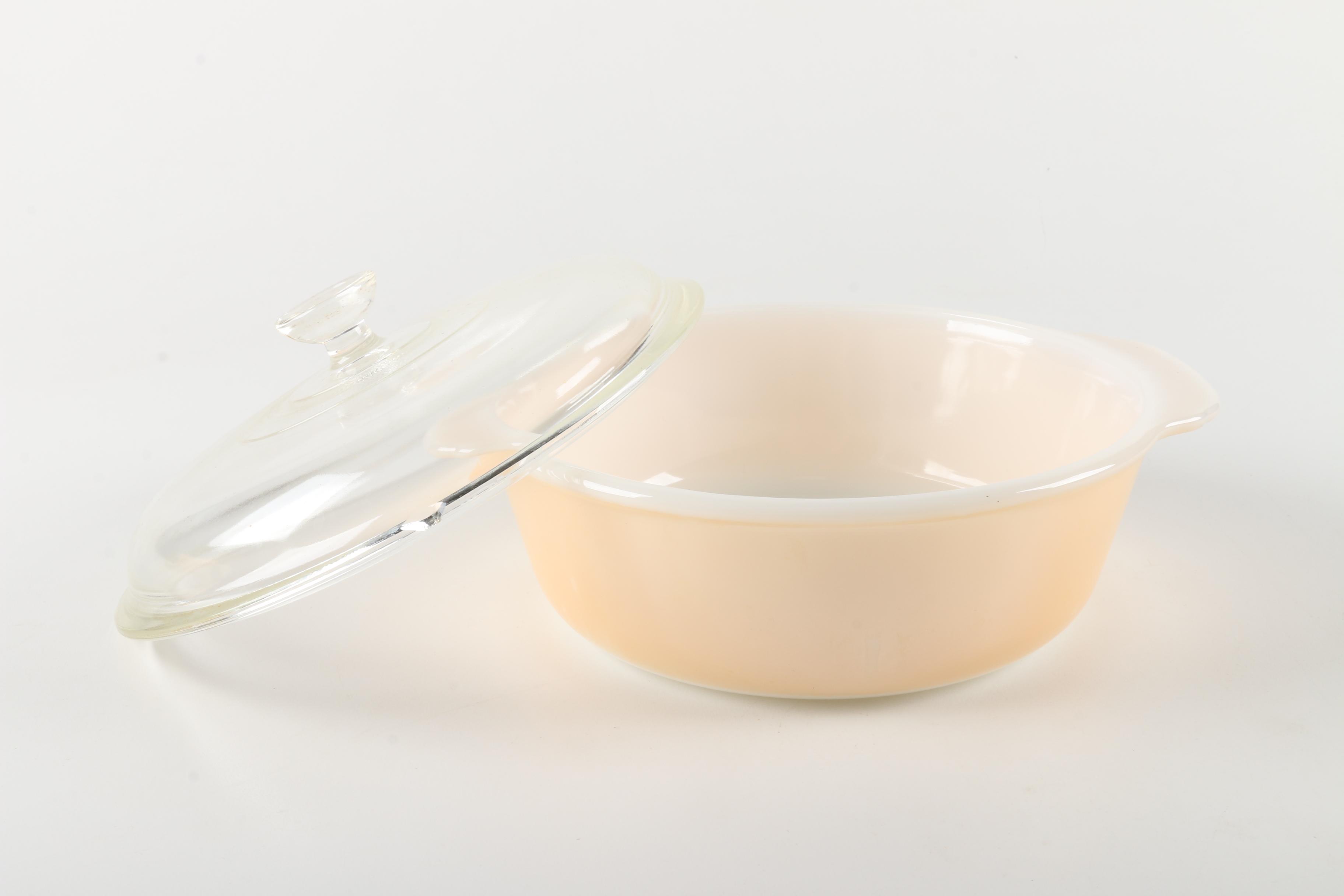 Fire-King "Peach Lustre" Bakeware
