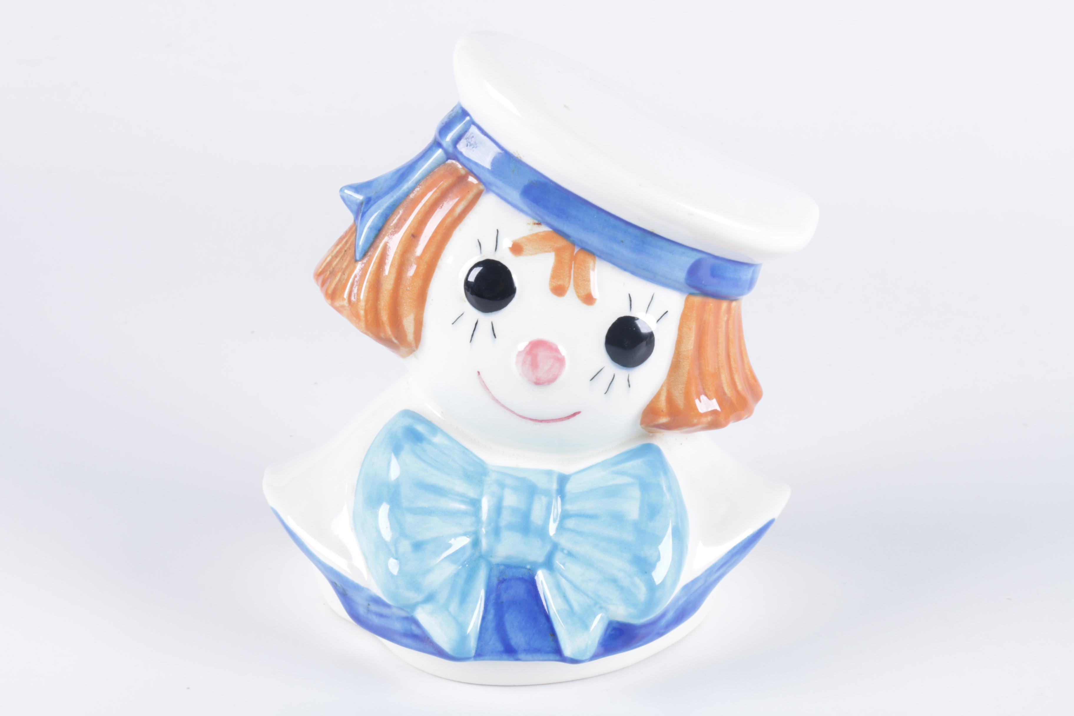 Glass and Raggedy Andy Inspired Cookie Jars