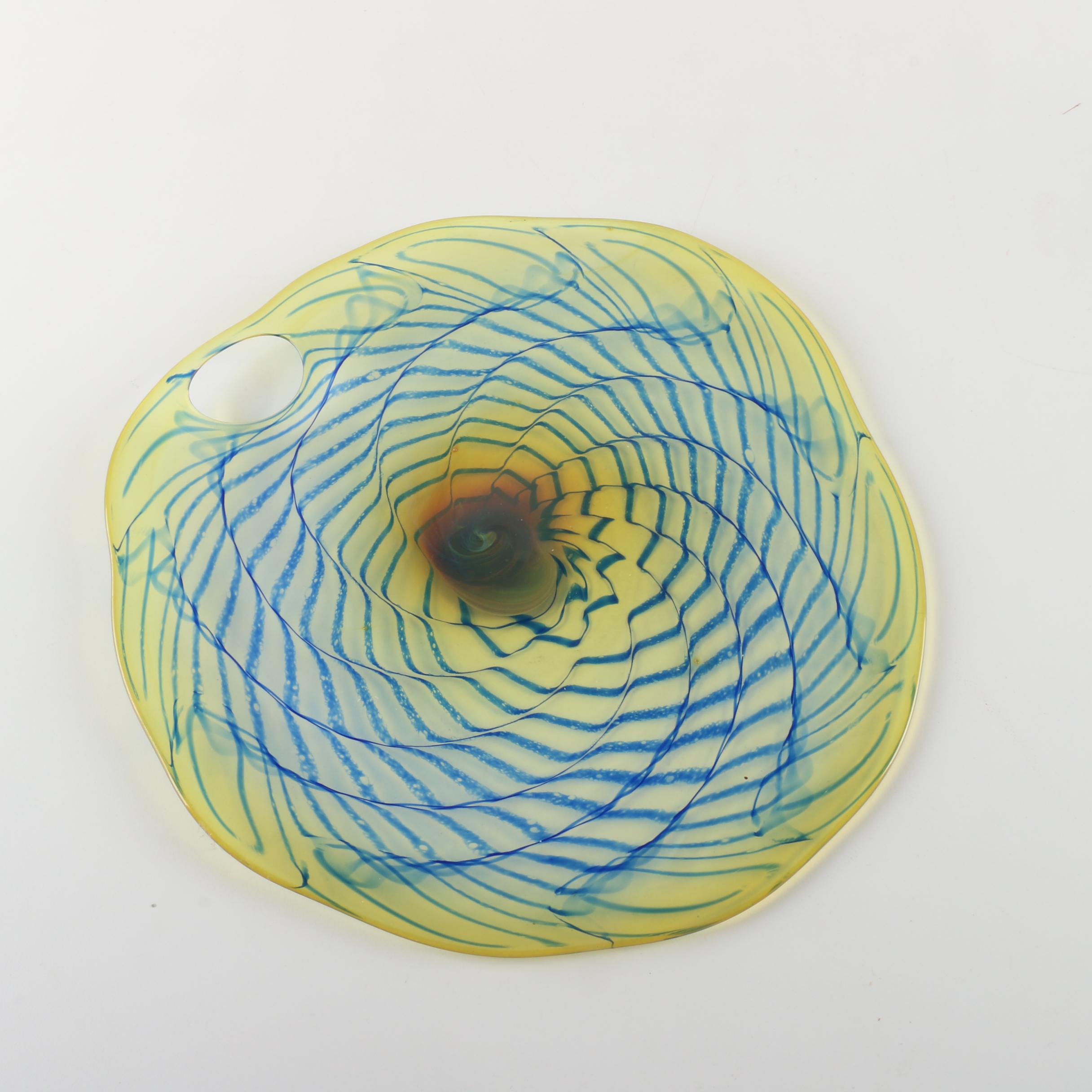 Art Glass Piece and Other Assorted Home Decor