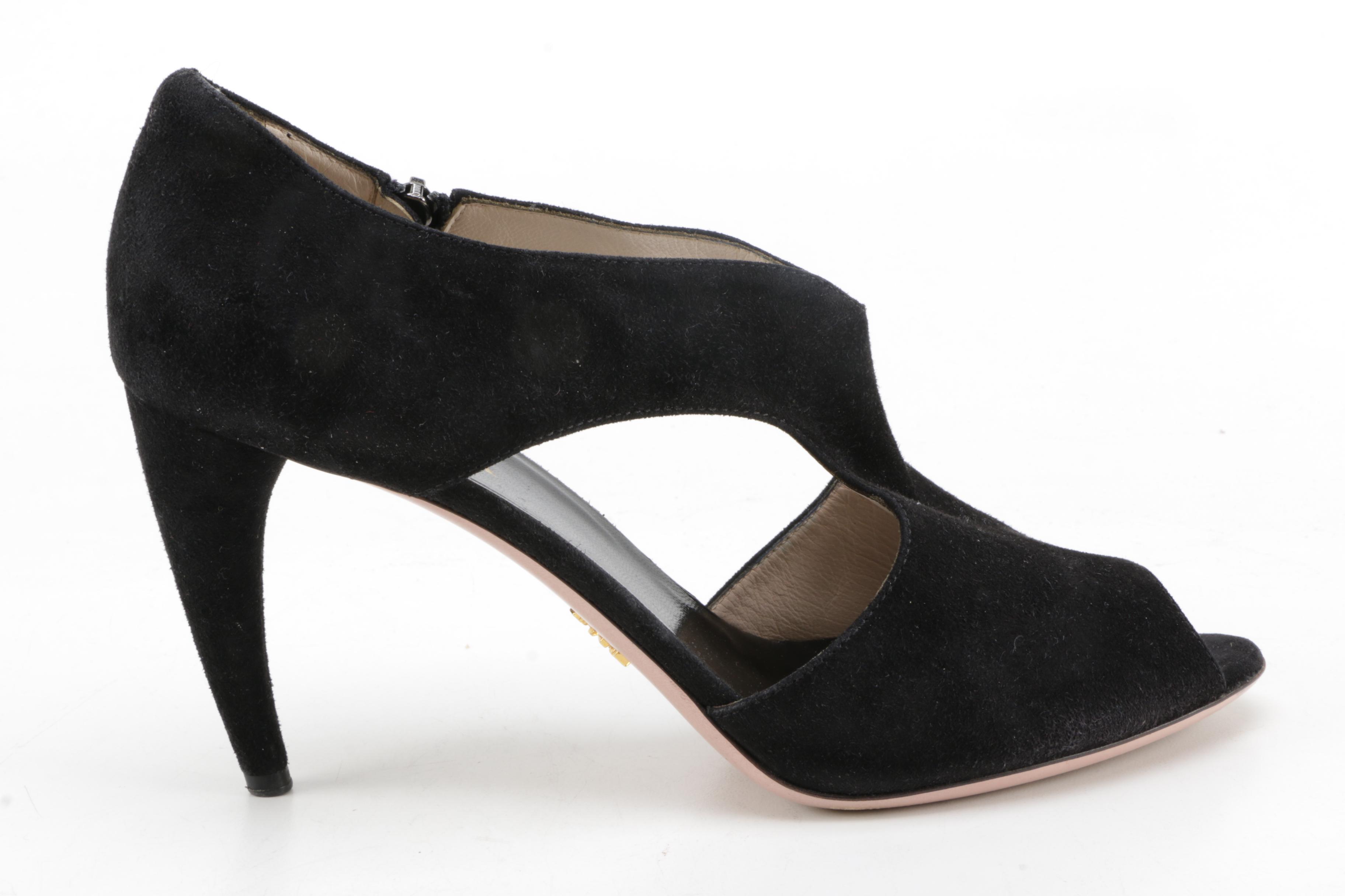 Women's Prada Peep Toe Heels
