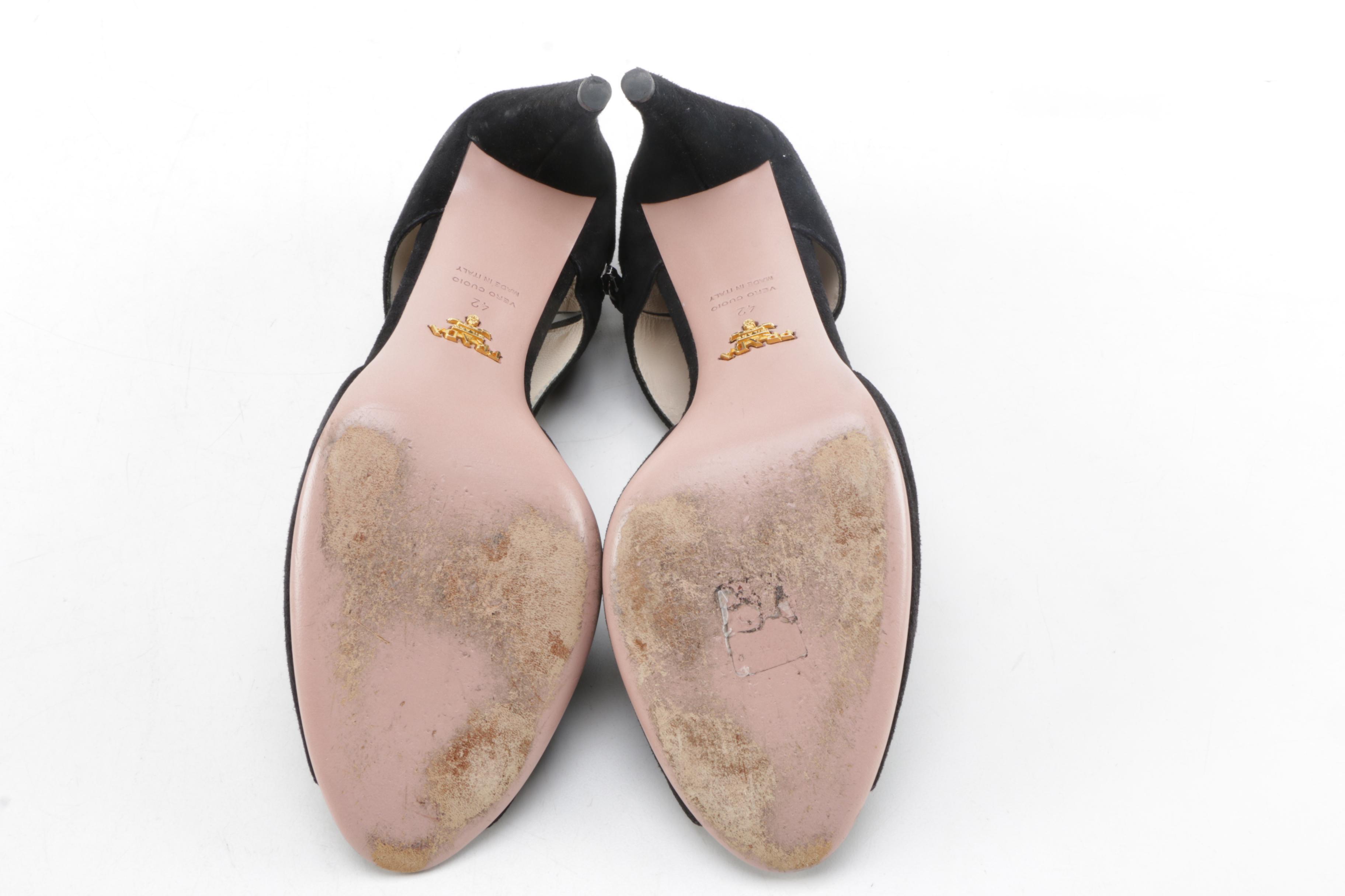 Women's Prada Peep Toe Heels