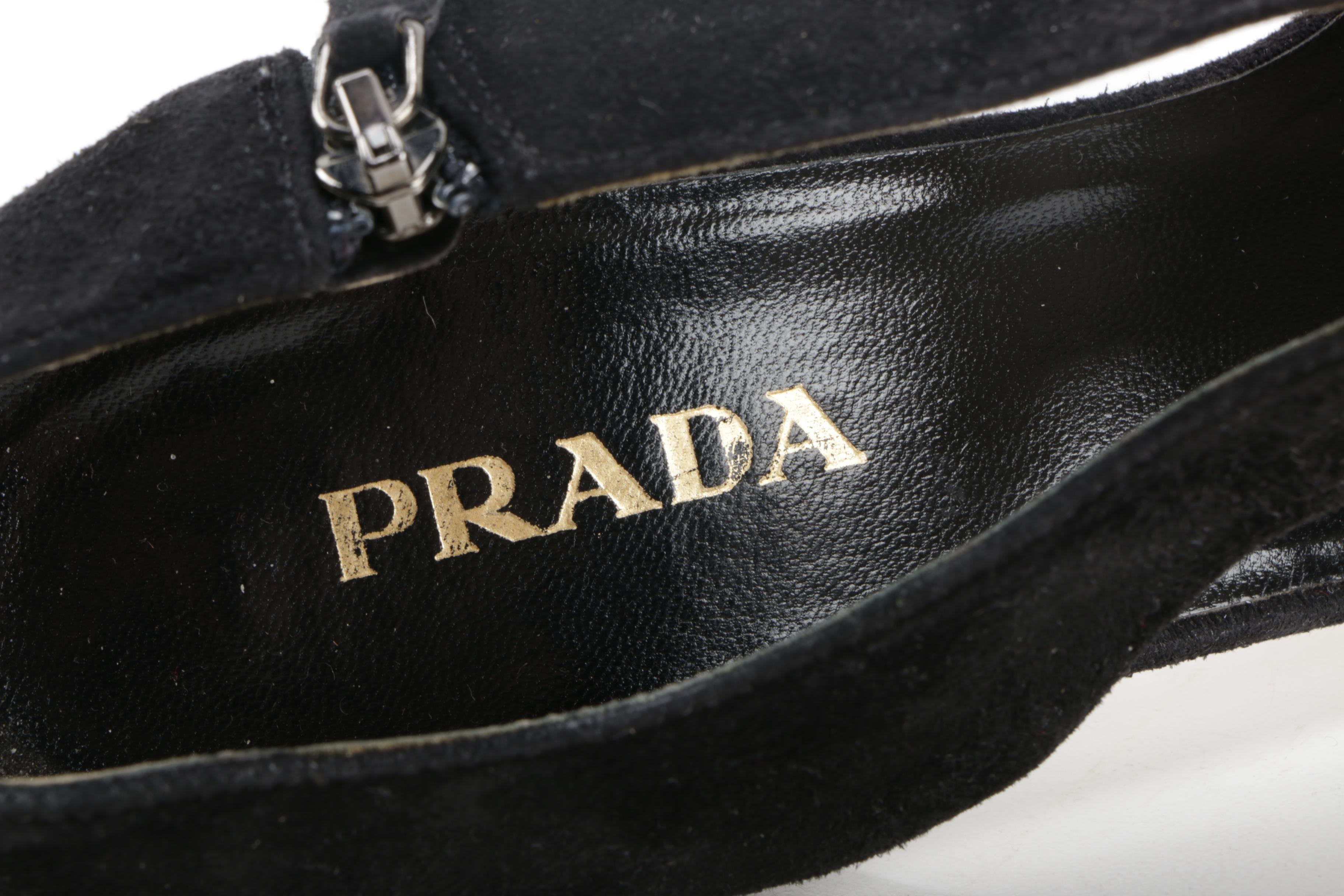 Women's Prada Peep Toe Heels
