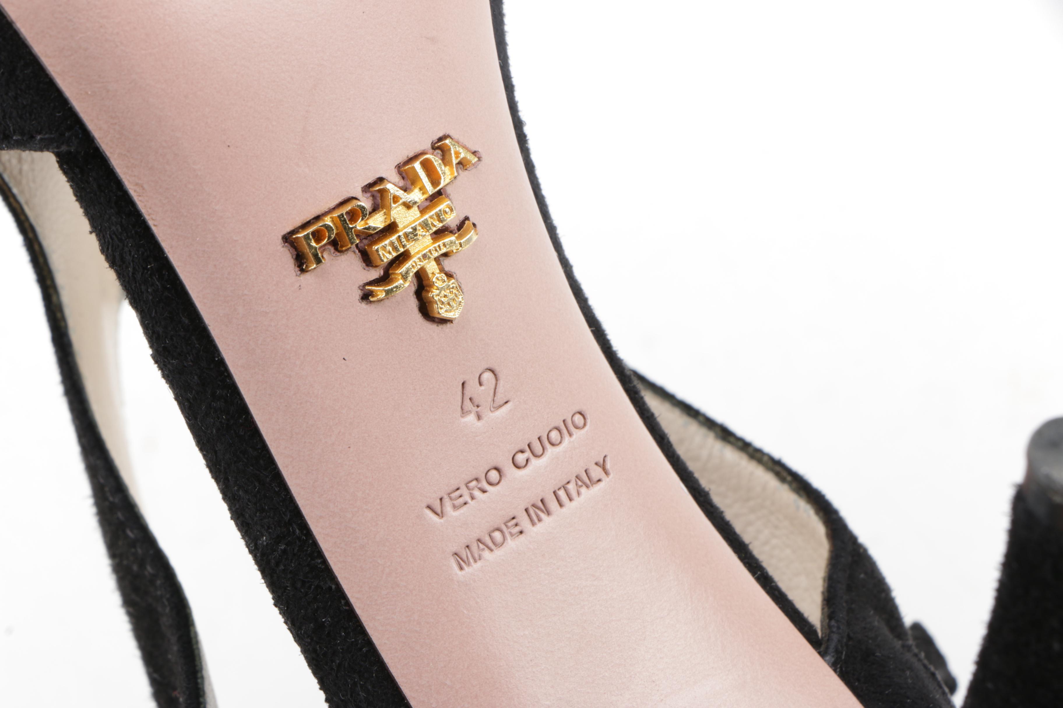 Women's Prada Peep Toe Heels