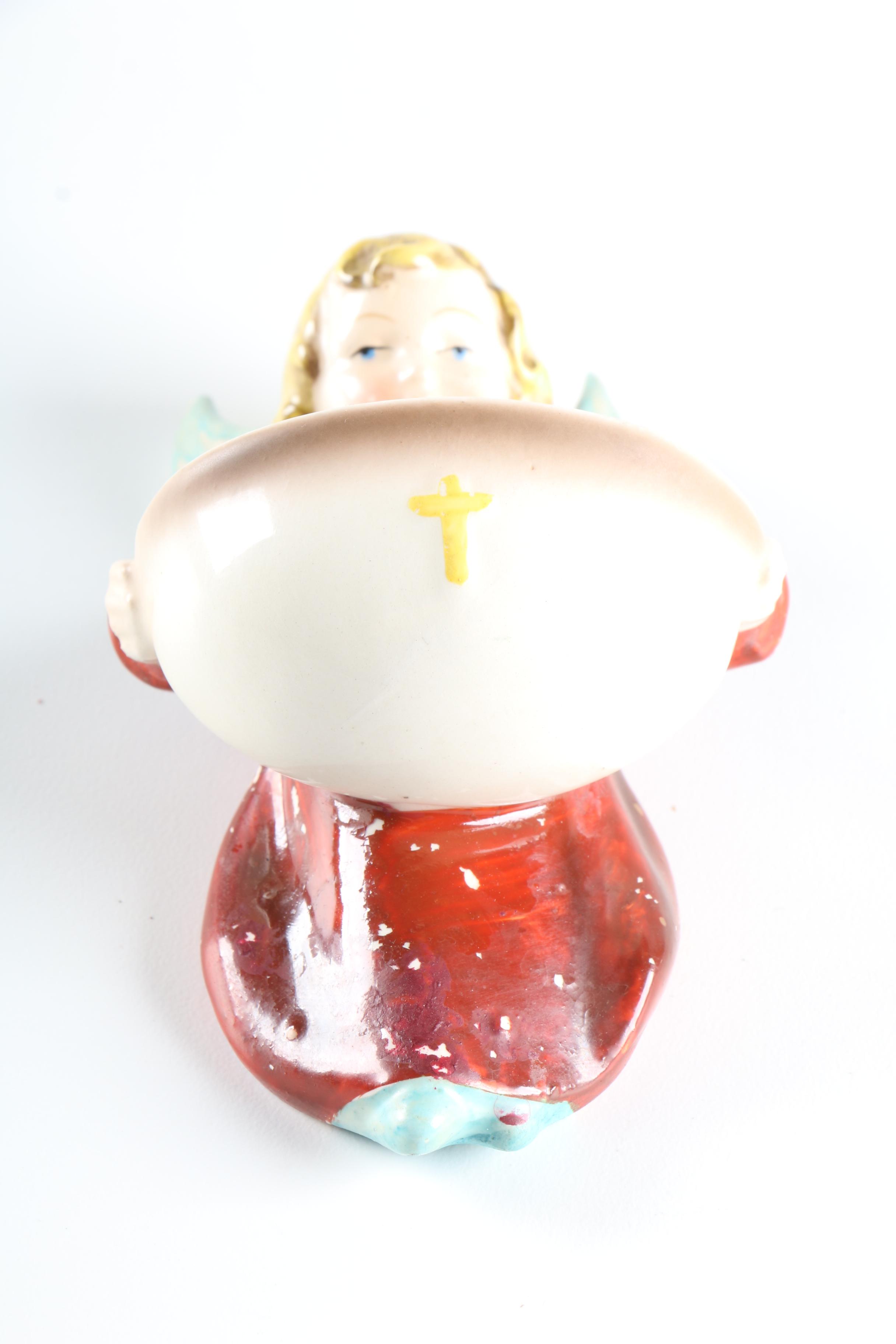 Goebel Hummel Holy Water Angel Wall Figurine