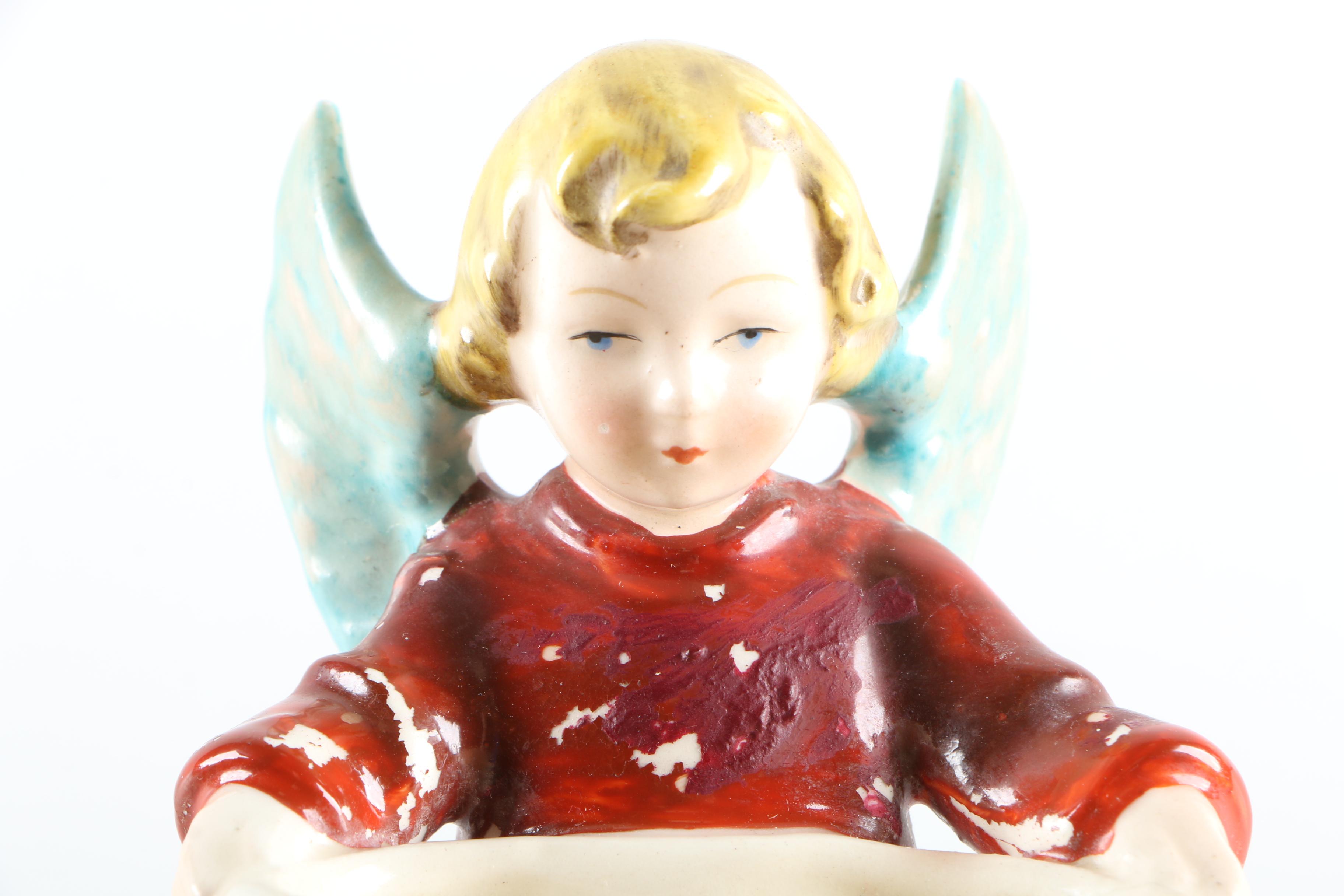Goebel Hummel Holy Water Angel Wall Figurine
