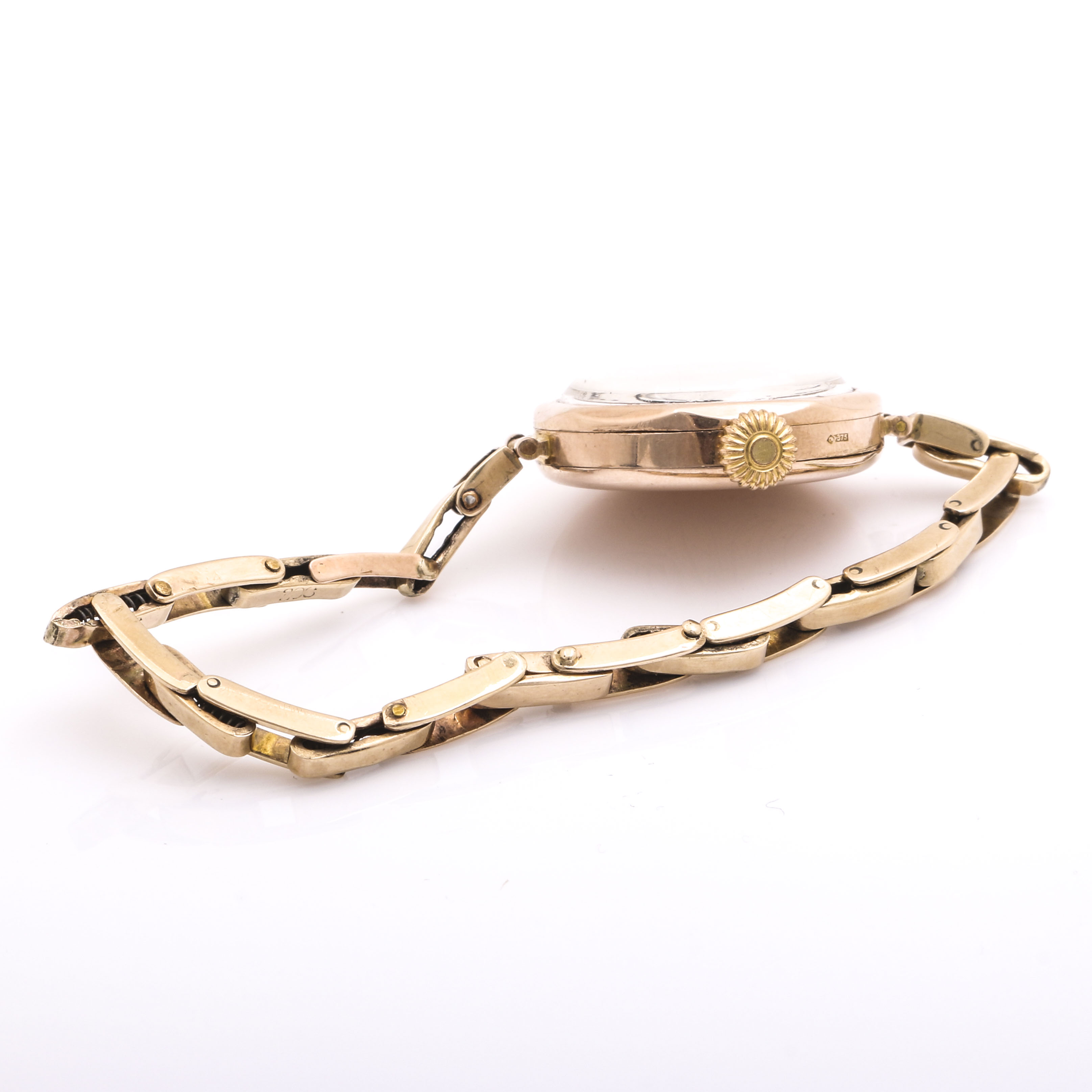 Vintage Rolex 9K Rose Gold Watch