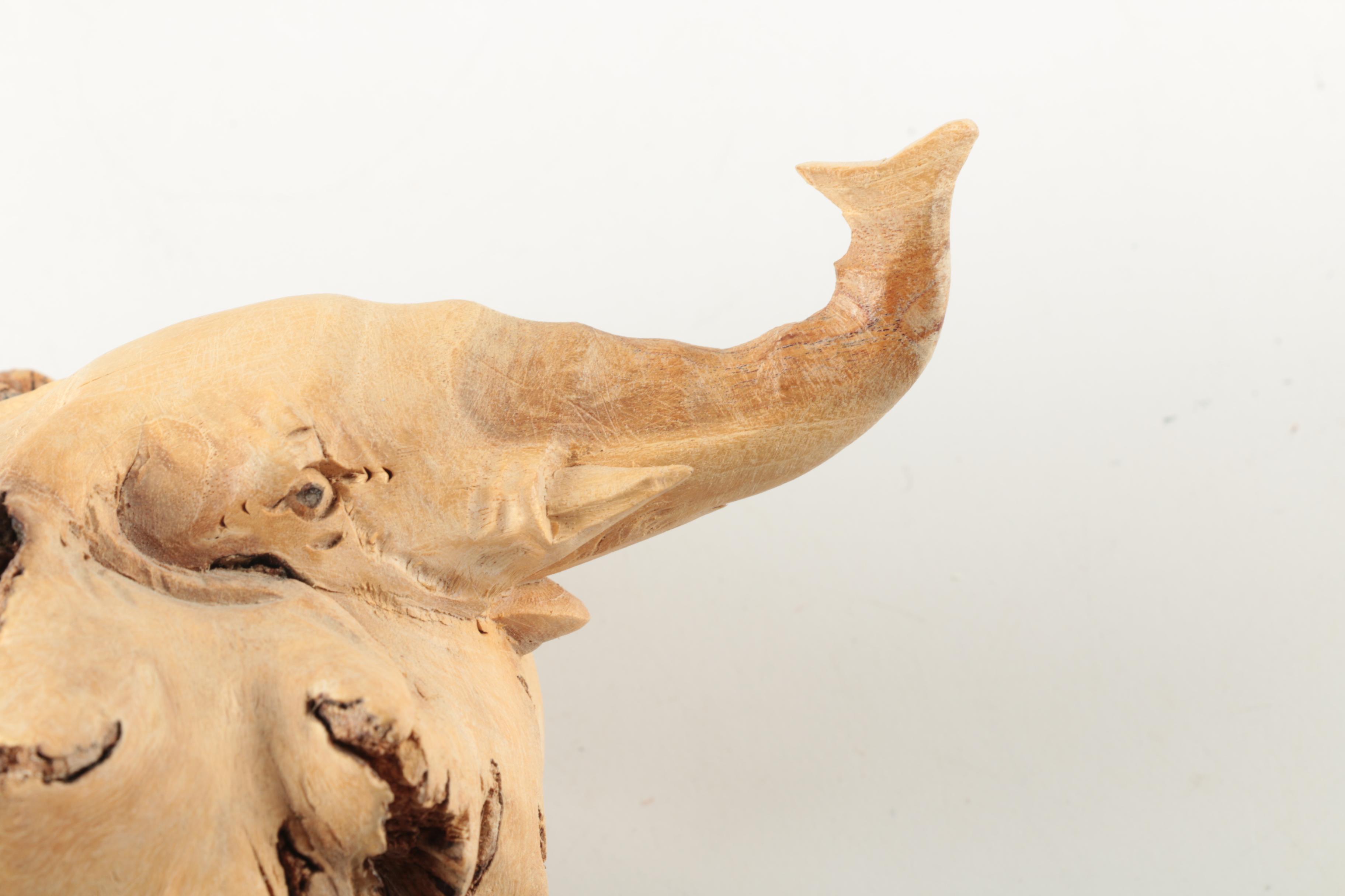 Elephant Head Sculpture