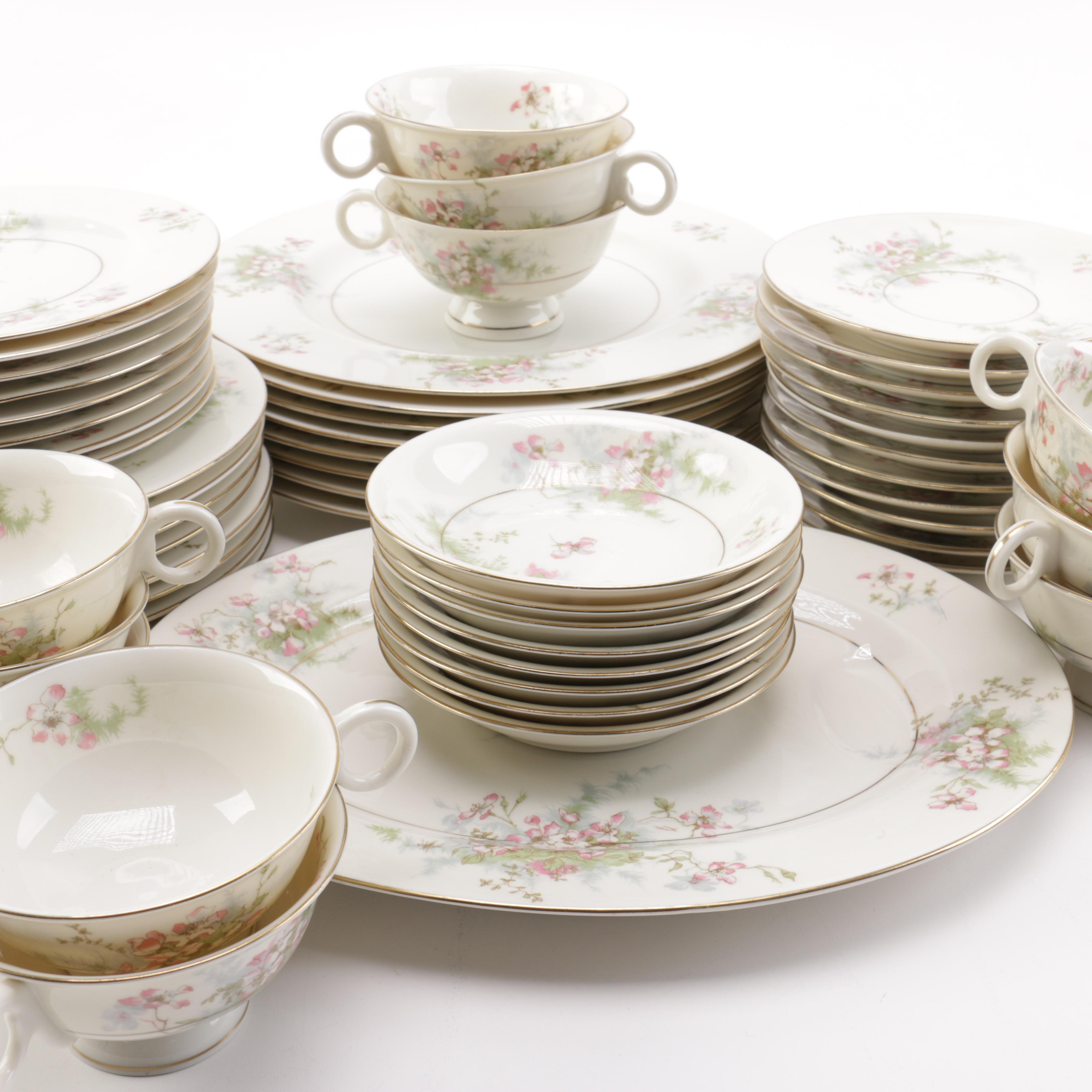 Theodore Haviland "Apple Blossom" Porcelain Tableware