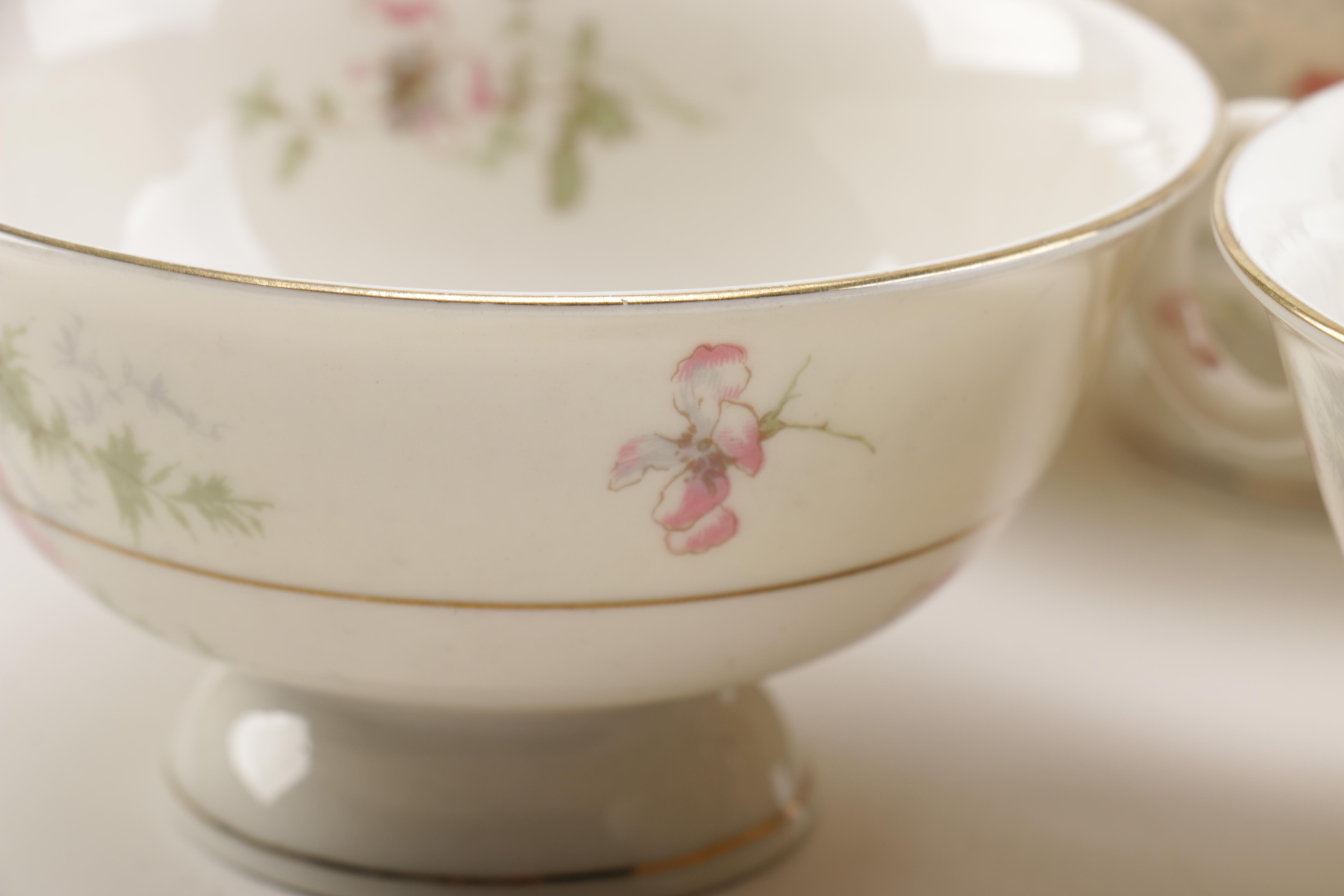 Theodore Haviland "Apple Blossom" Porcelain Tableware