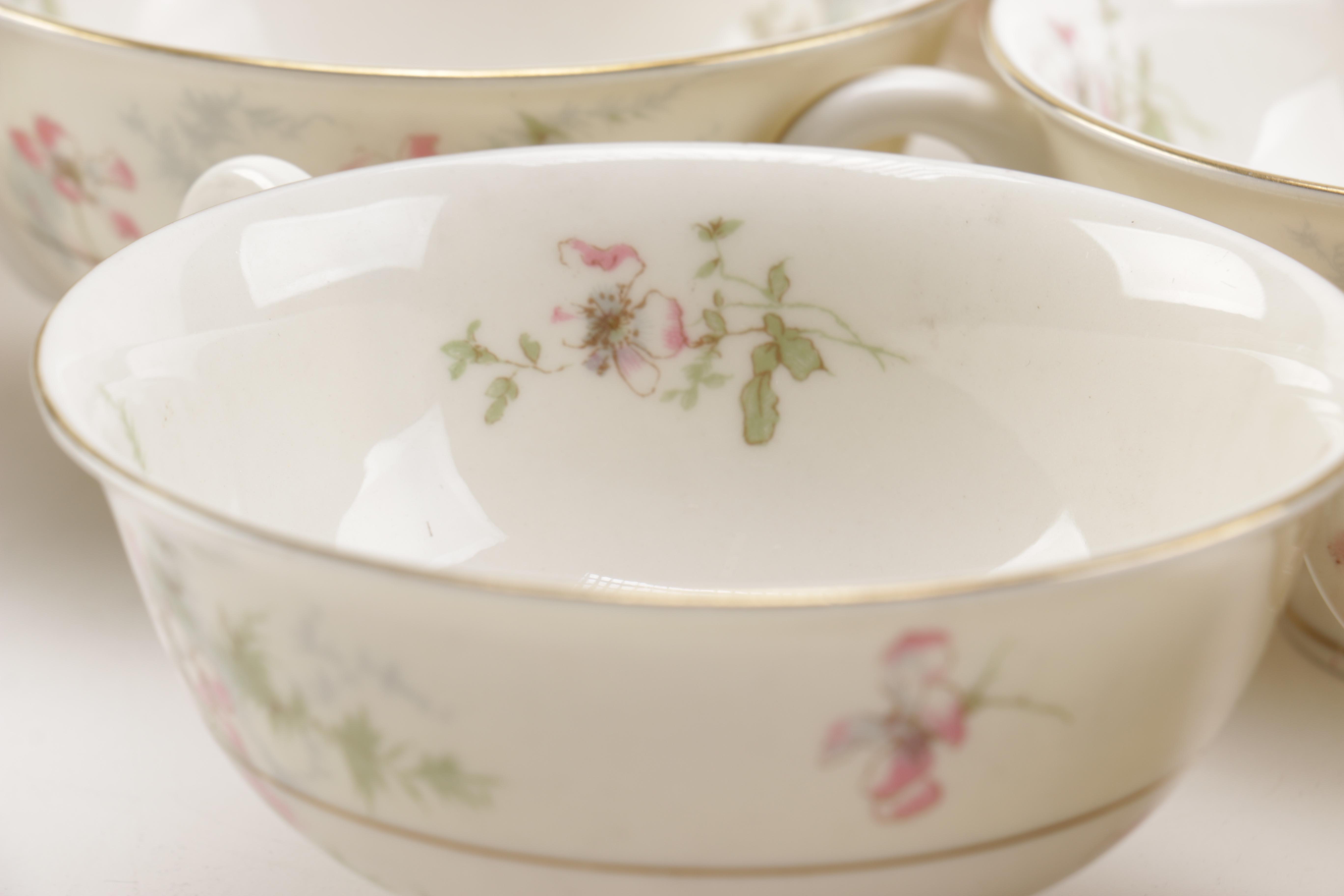 Theodore Haviland "Apple Blossom" Porcelain Tableware