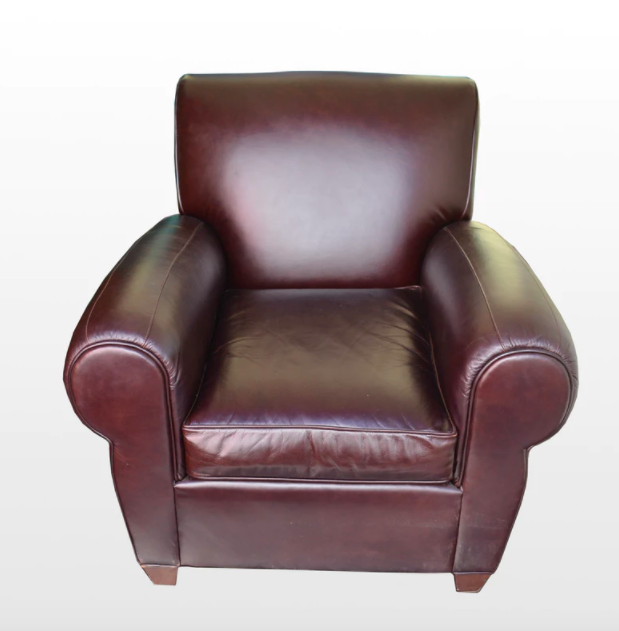 Pottery Barn Leather Club Chair