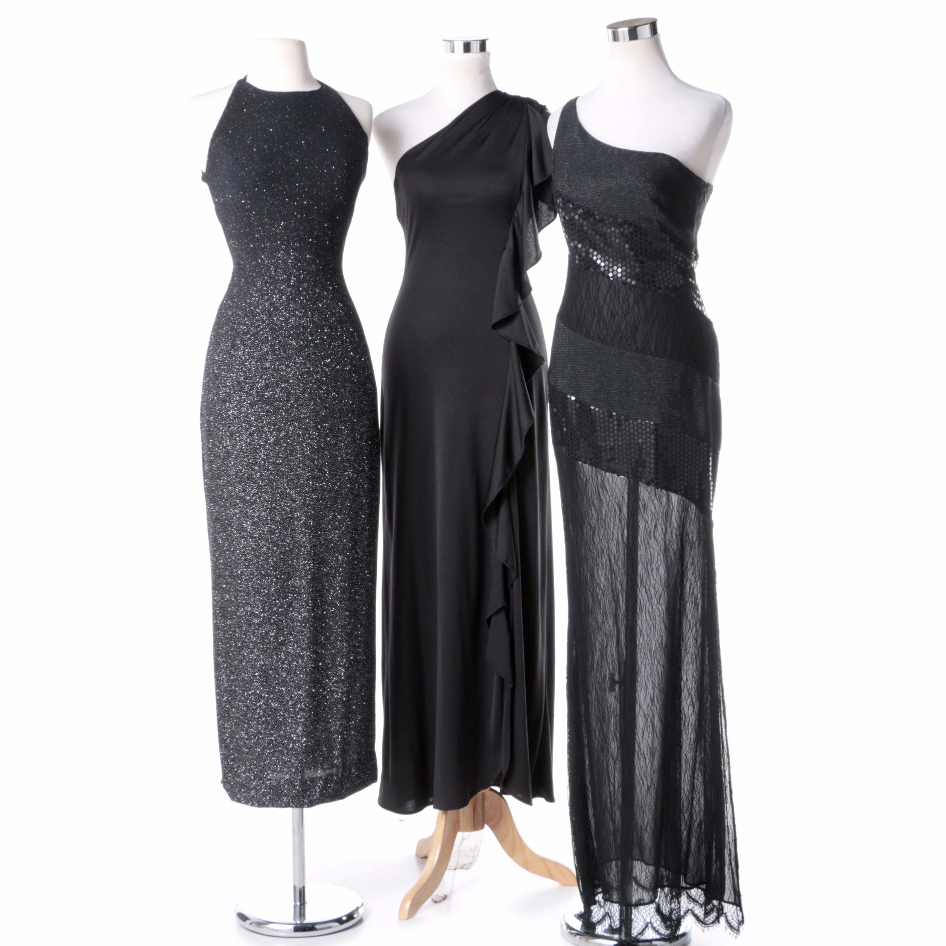 Women's Black Evening Dresses Including Douglas Anderson