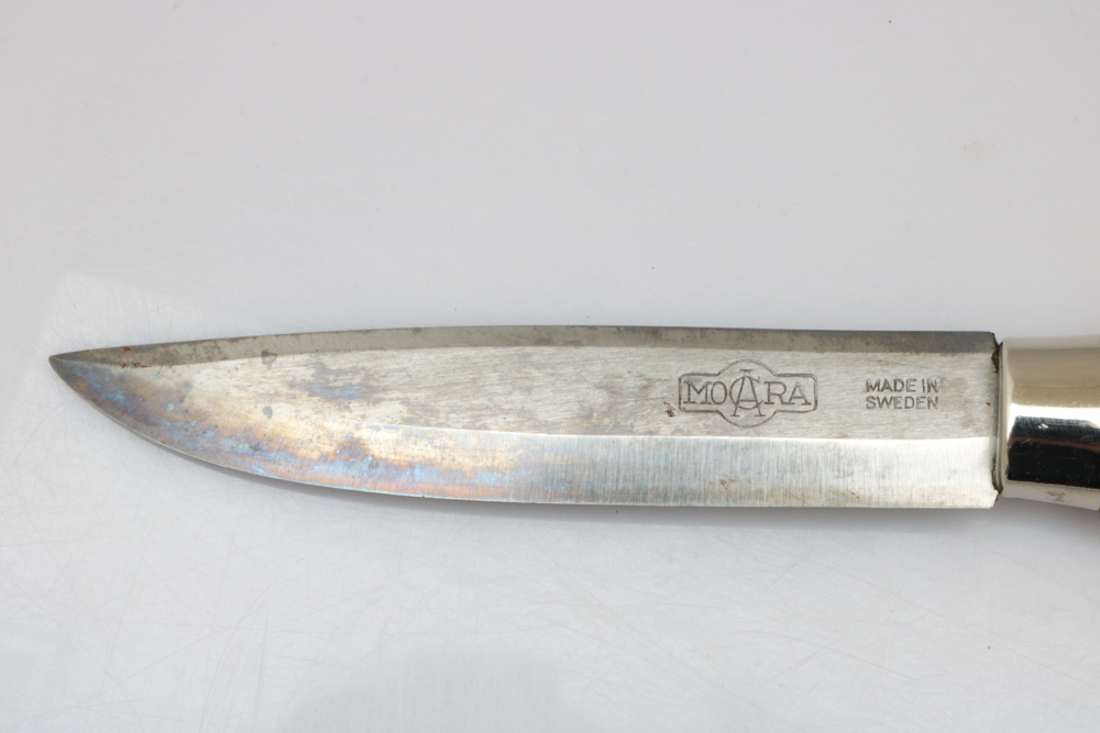 Vintage Mocara Hunting Knife with Leather Sheath