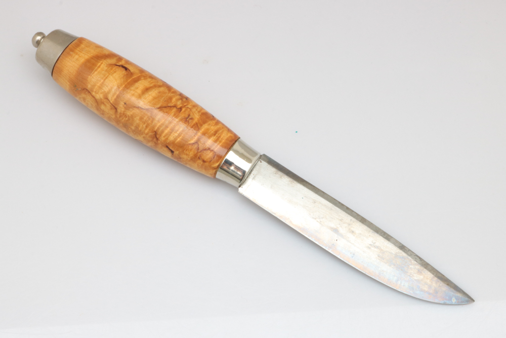 Vintage Mocara Hunting Knife with Leather Sheath