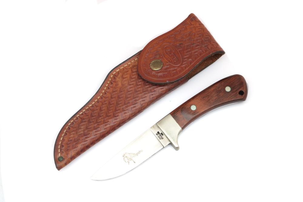 Case "Arapaho" Hunting Knife with Leather Sheath