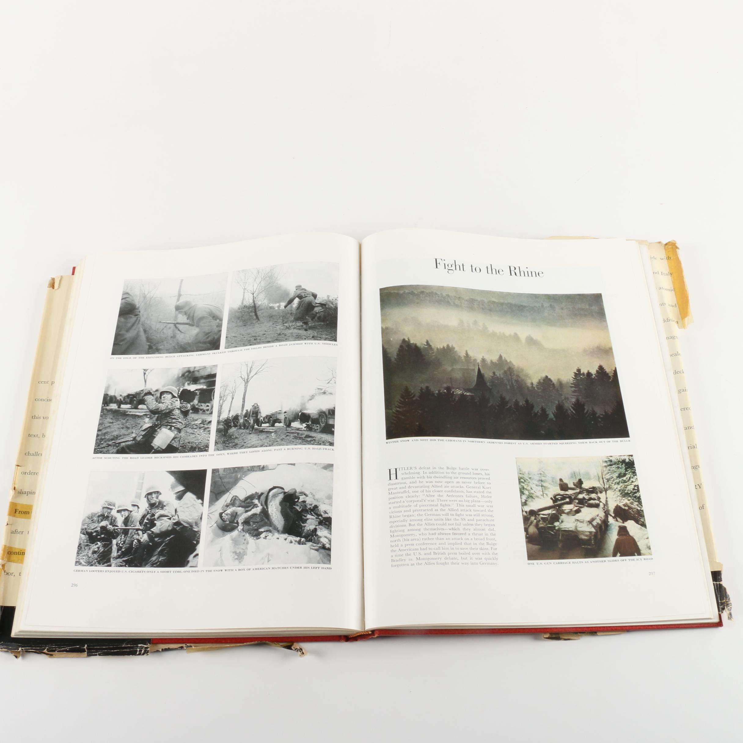 Assorted Hardcover Books on the Military