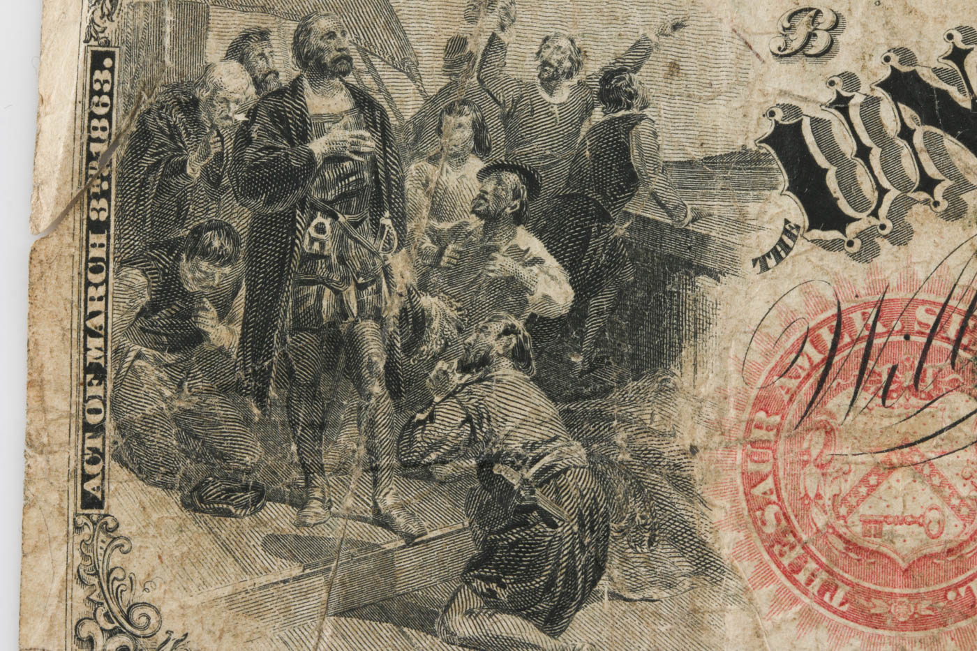 Series of 1874 One Dollar United States Large Currency Note