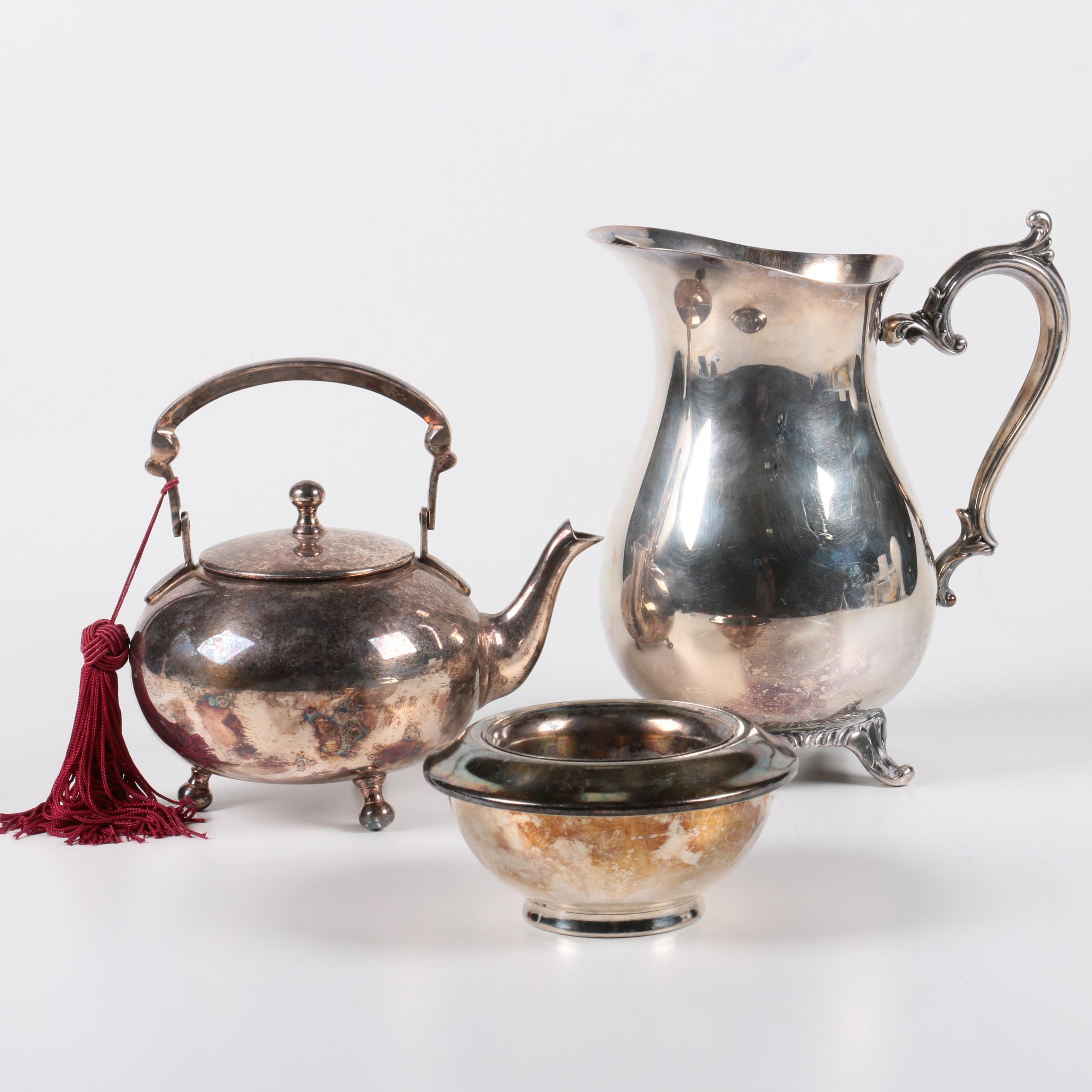 Collection of Silver Plate Serveware Featuring Wm. Rogers