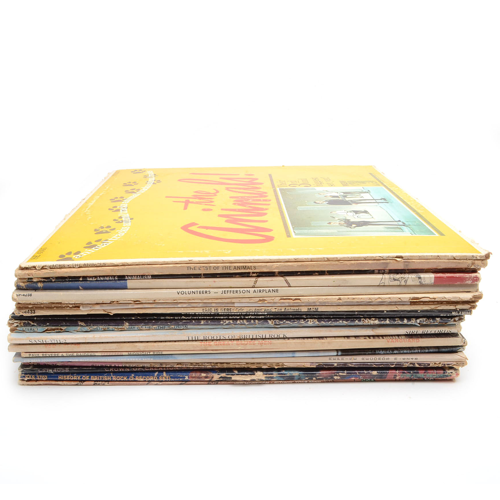 Vintage Rock LPs including Van Morrison, The Animals and Jefferson Airplane