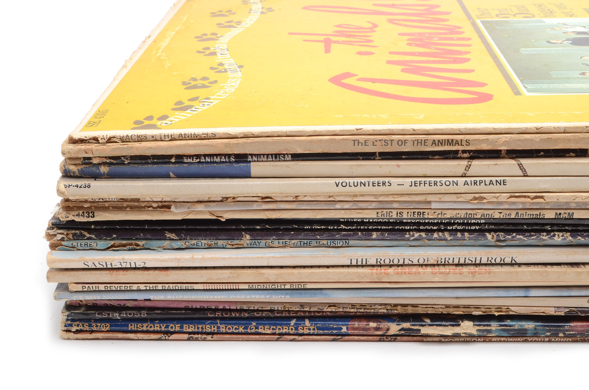 Vintage Rock LPs including Van Morrison, The Animals and Jefferson Airplane