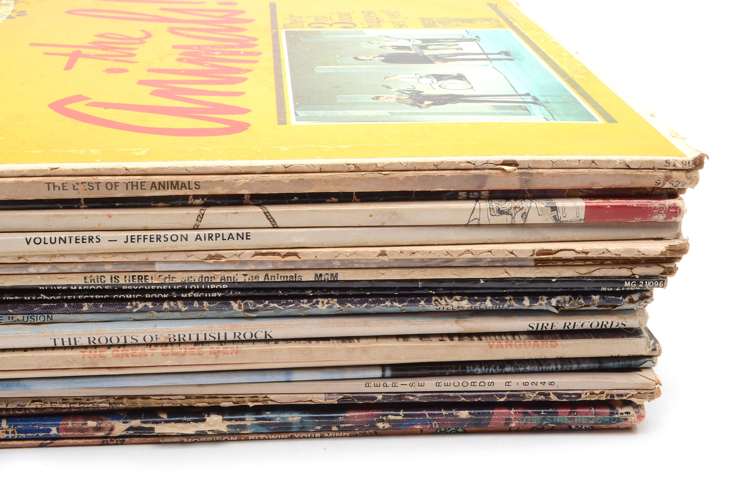 Vintage Rock LPs including Van Morrison, The Animals and Jefferson Airplane